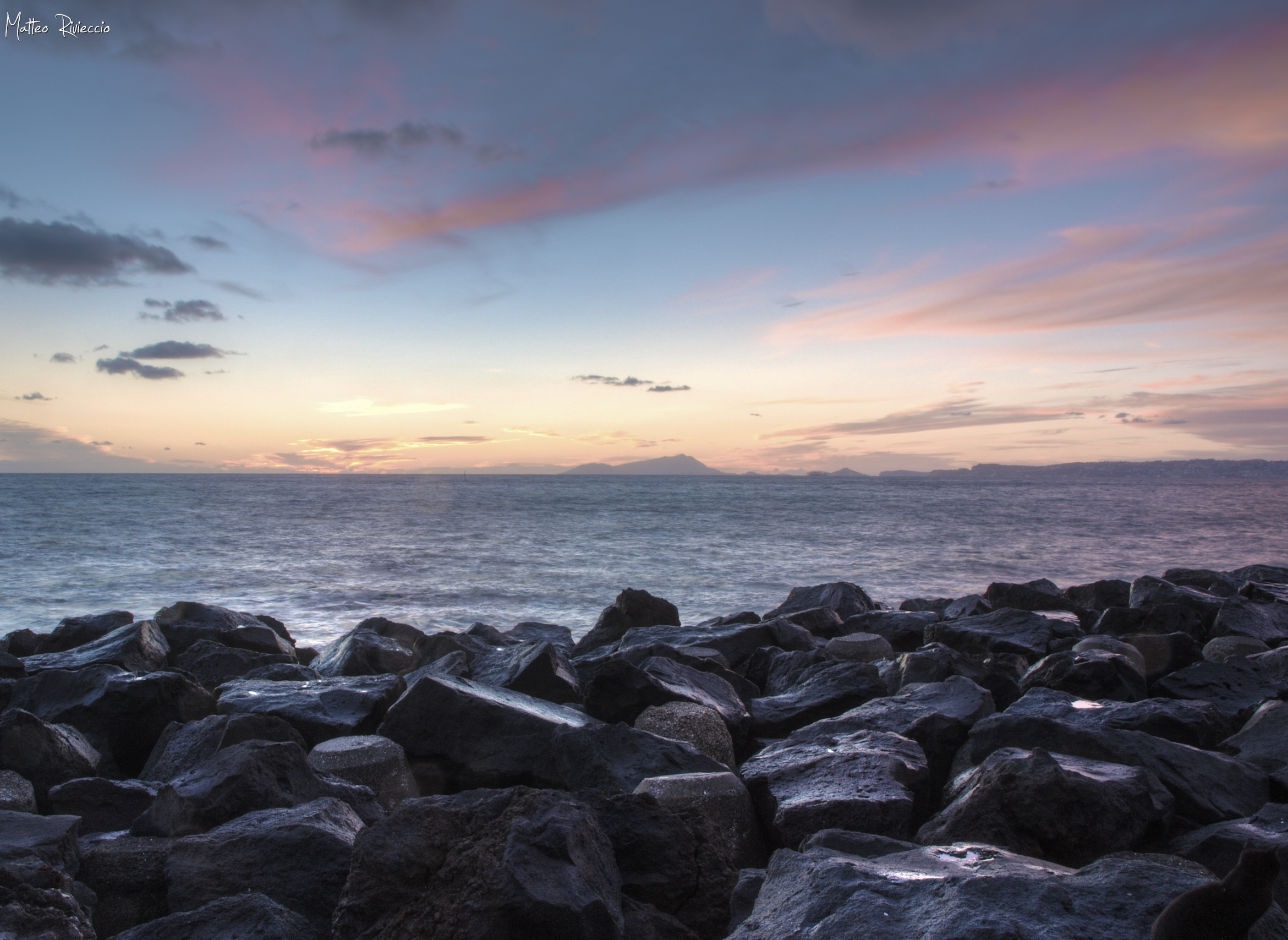 Sunset by the Cliff