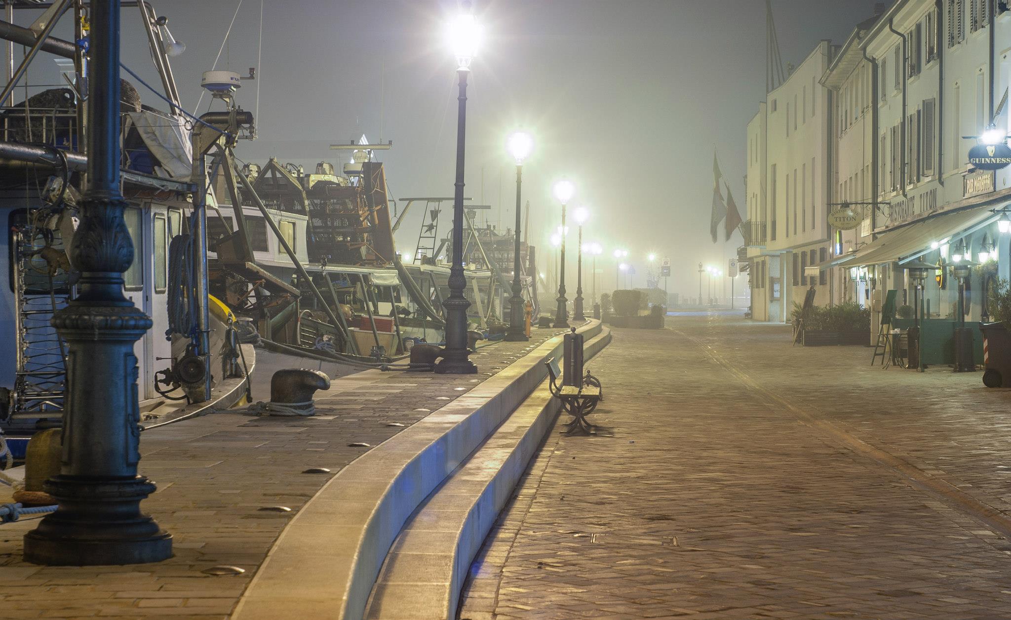 Fog in Cesenatico