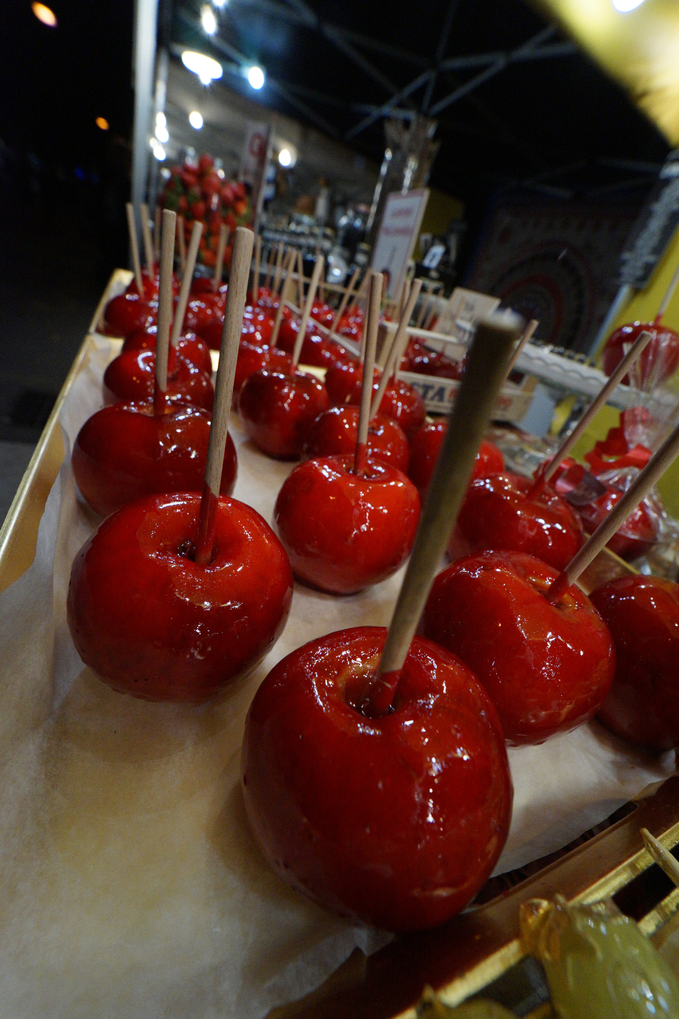 Border tastes 2018 in Gorizia. Red apples