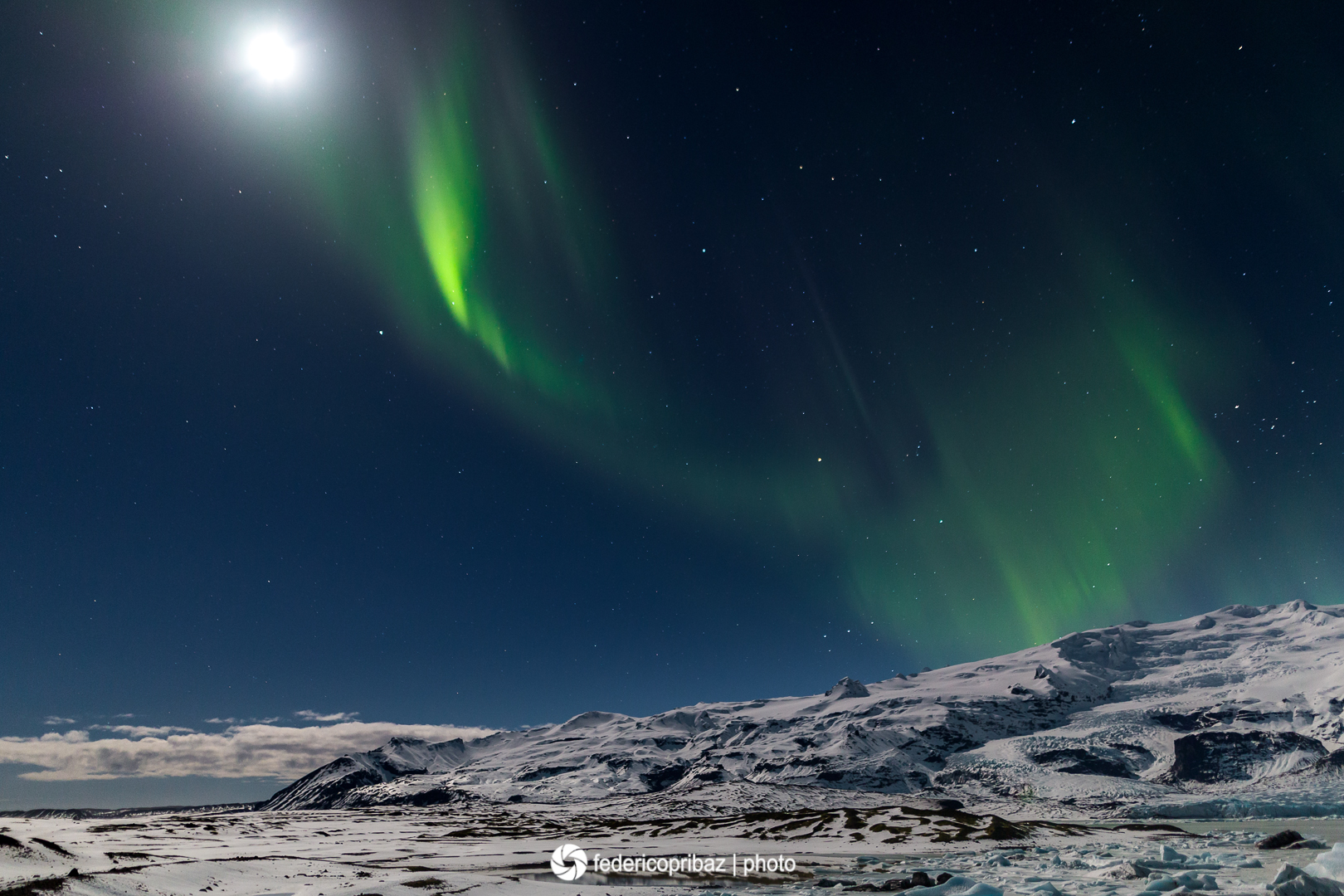 Dawn at Fjallsárlón