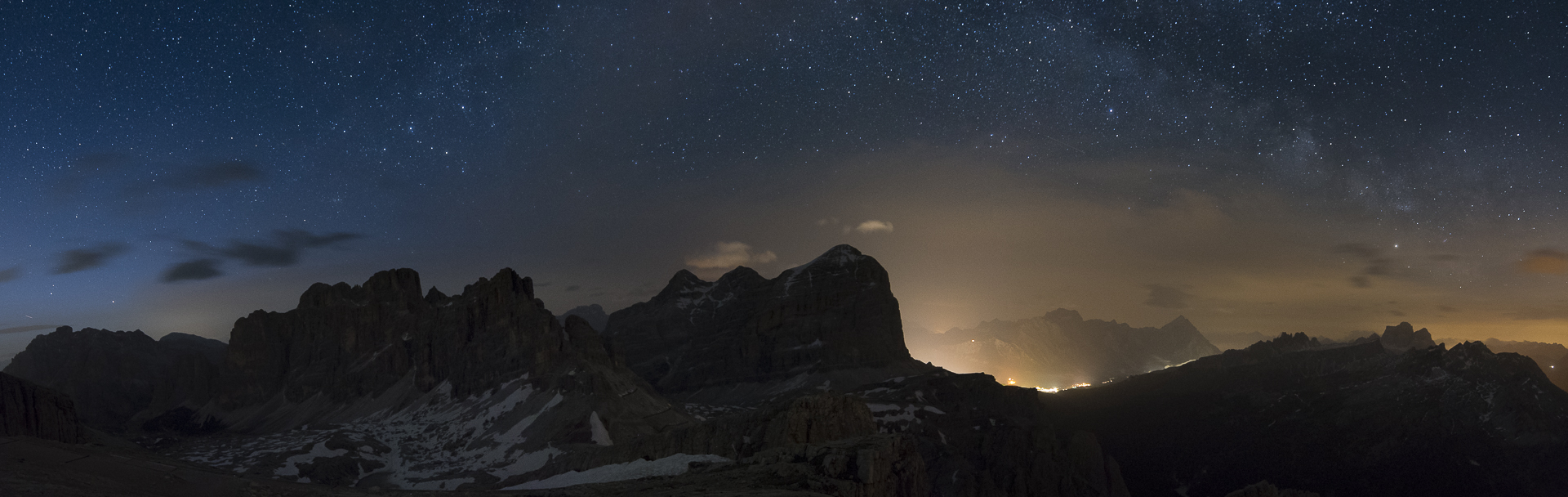 Milky way from Lagazuoi