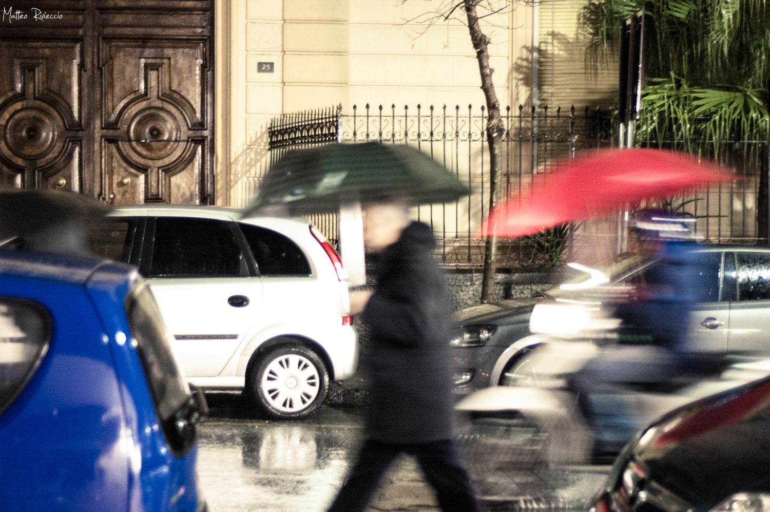 Scooters and umbrellas, 12 March 2015