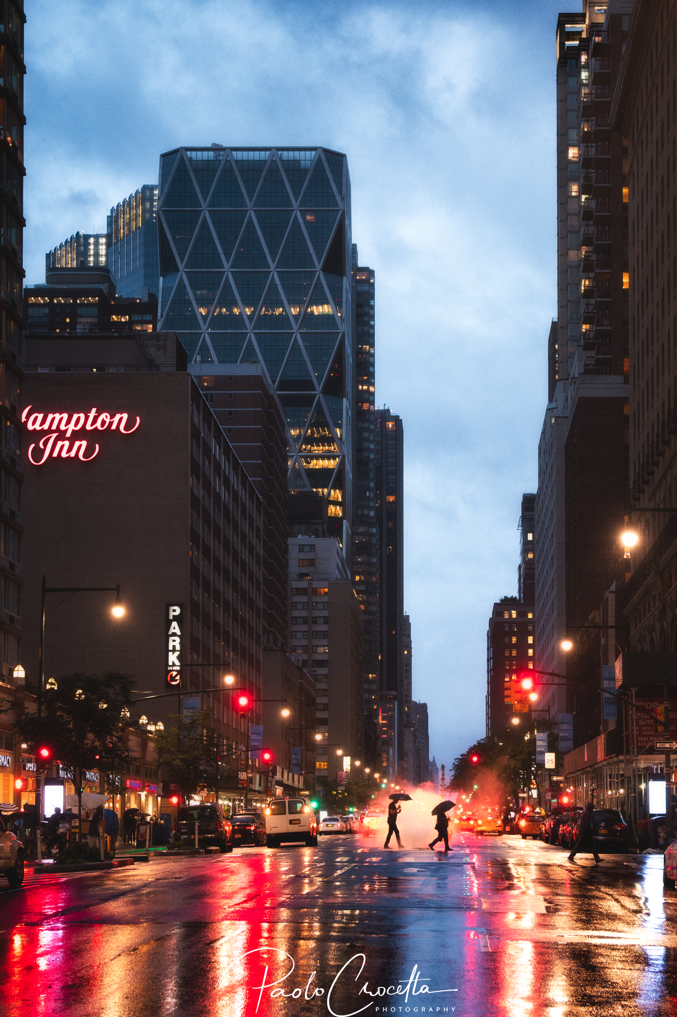 Walking through Manhattan