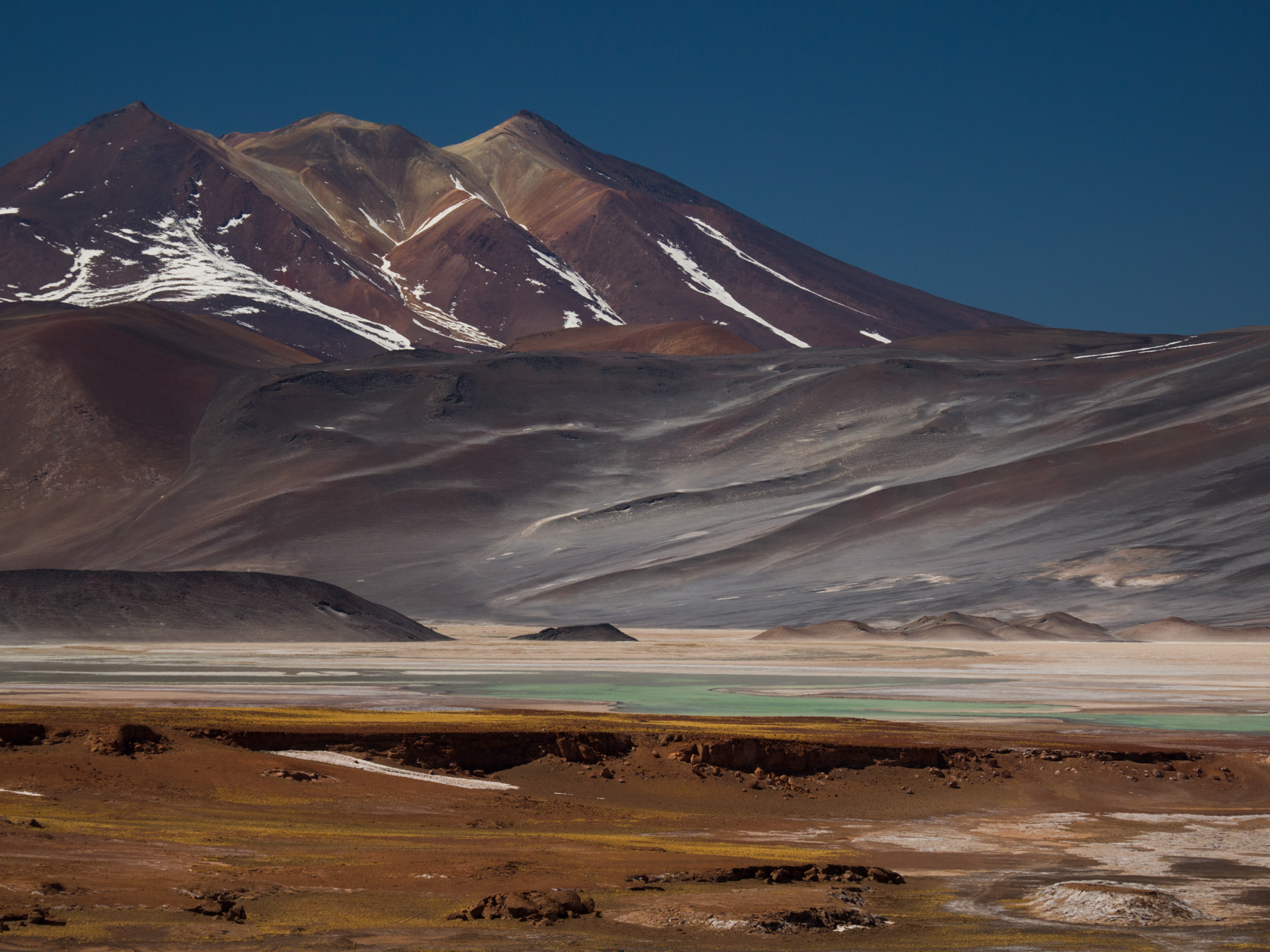 Random mountain near the lagoon tuyajto