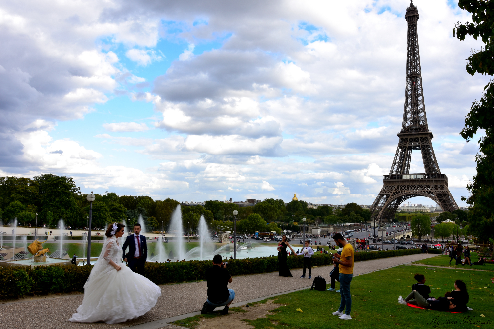 Wedding with original stage