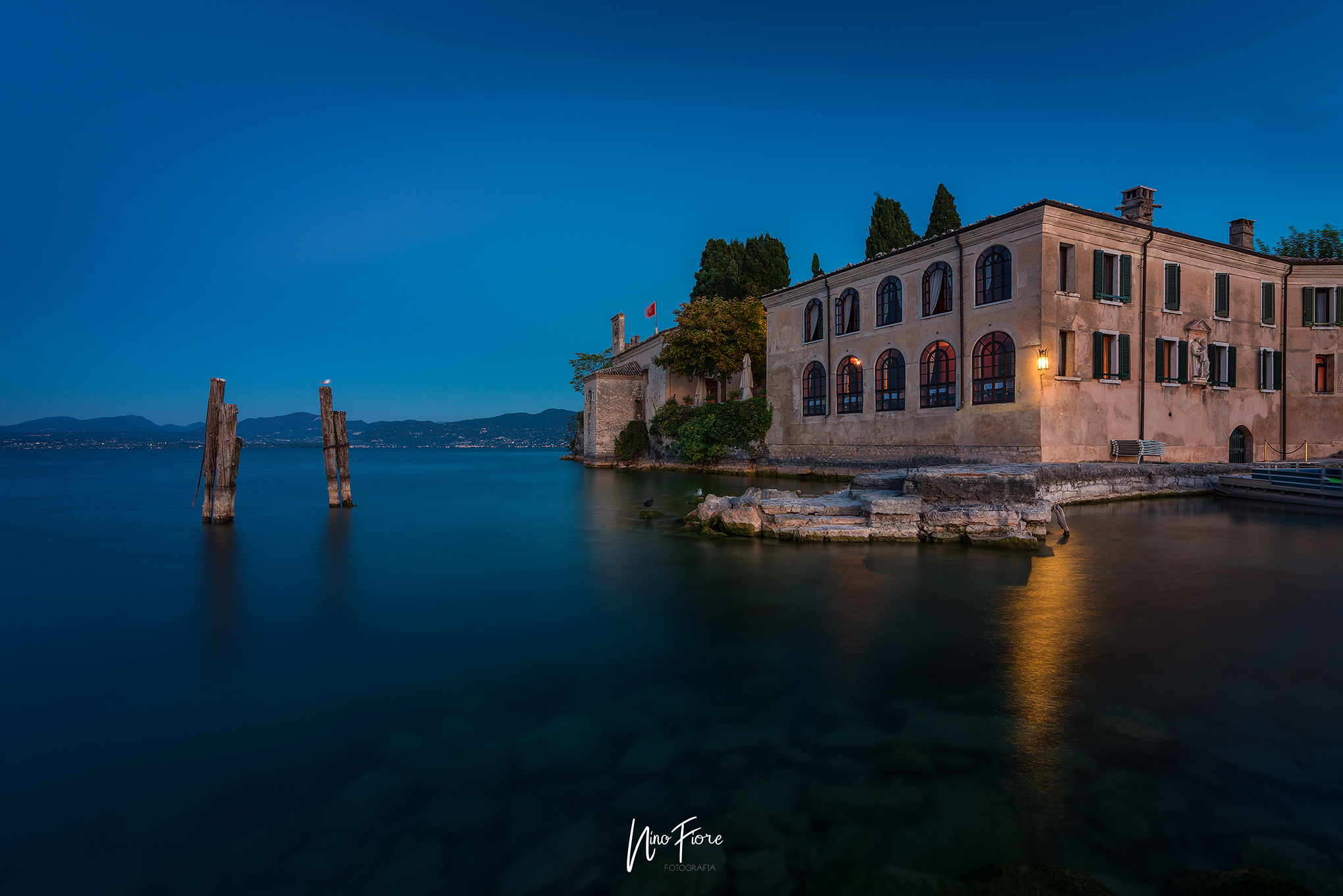 The Blue hour on Lake Garda