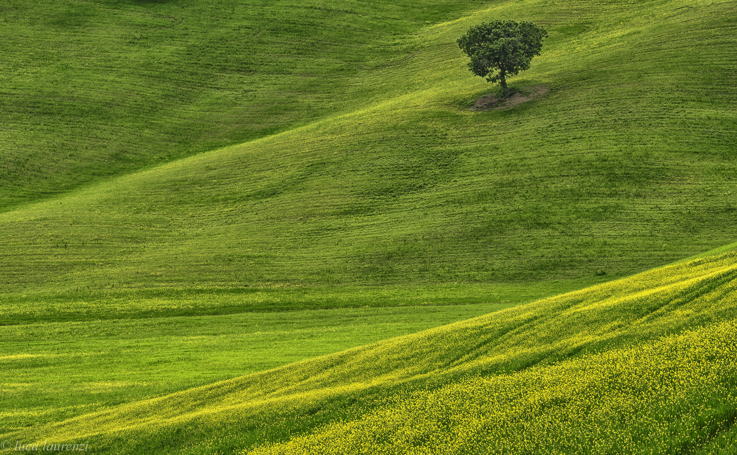 Alone along the descent