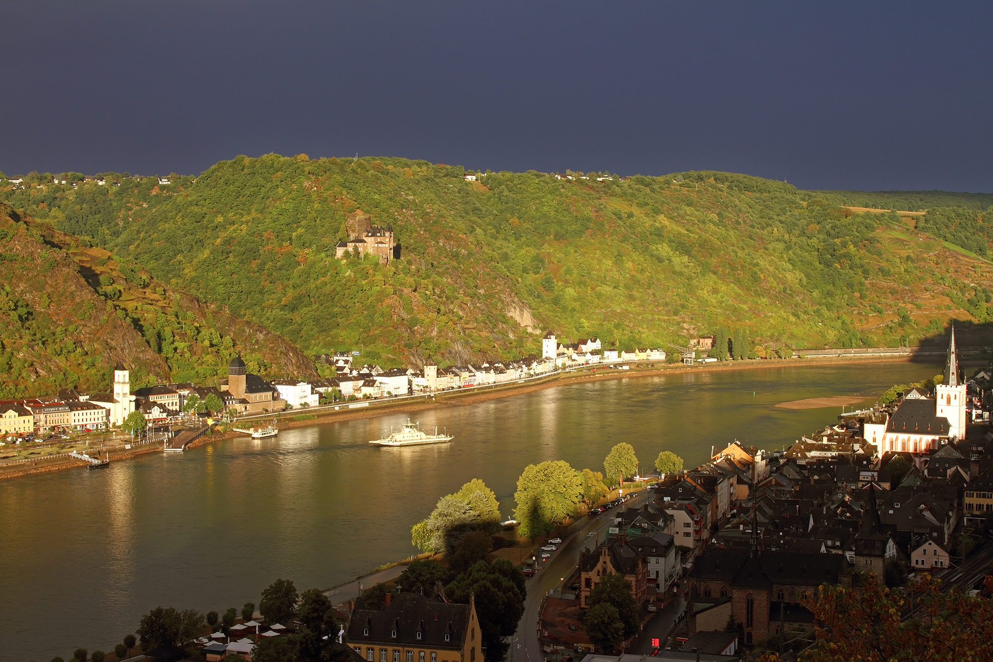 Rain.... and immediately after the light