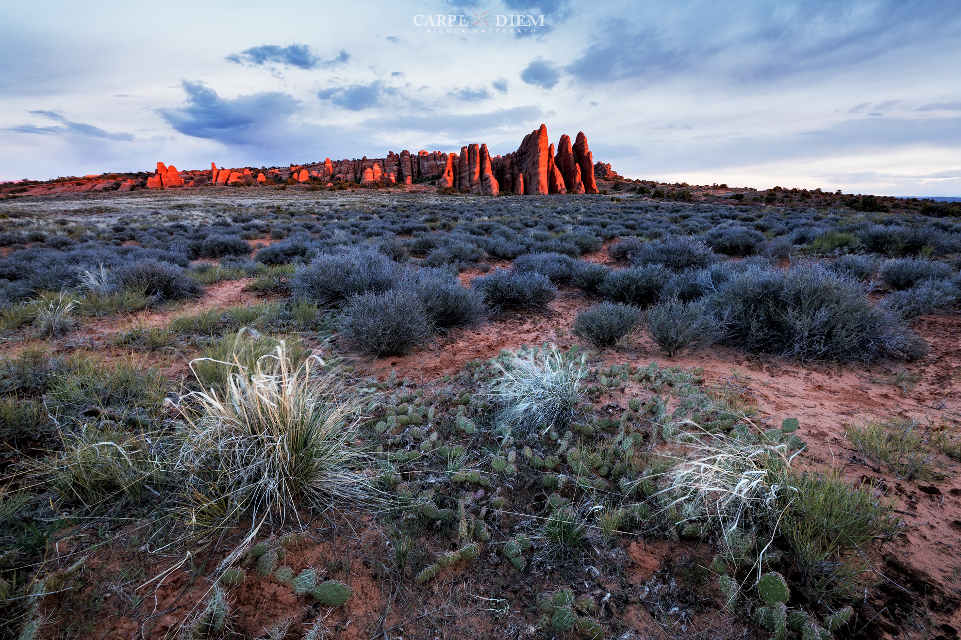 Sunset at Devil's garden