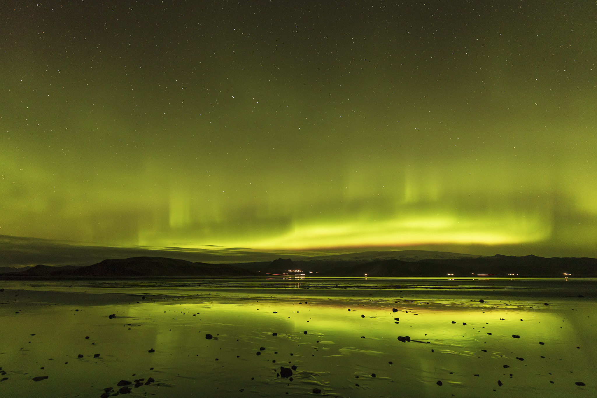 Aurora Boreale on Vik