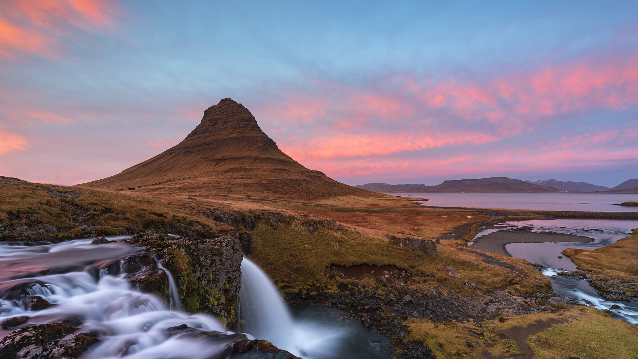 Tramonto su Kirkjufell