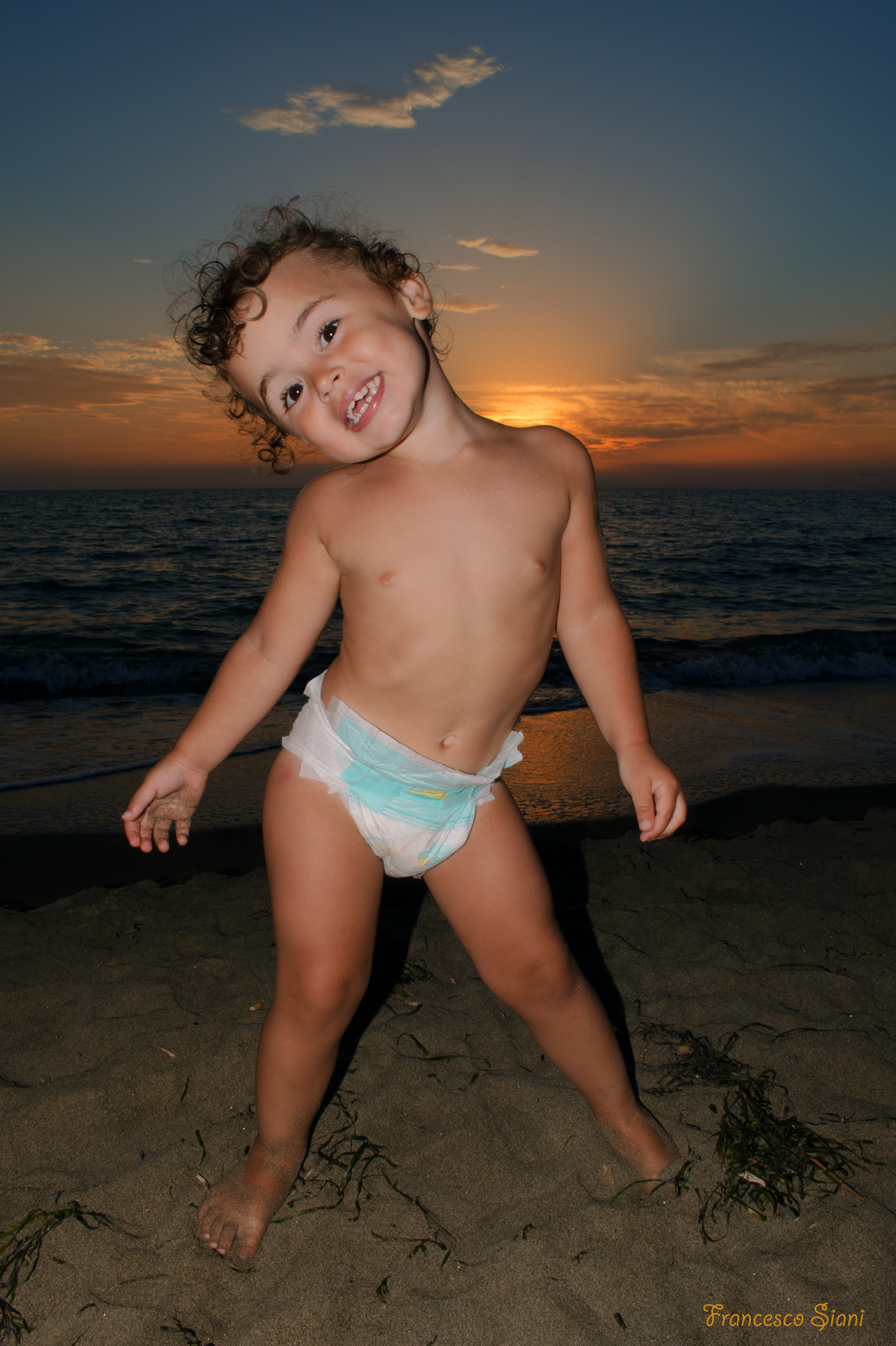 La mia pupa al mare...