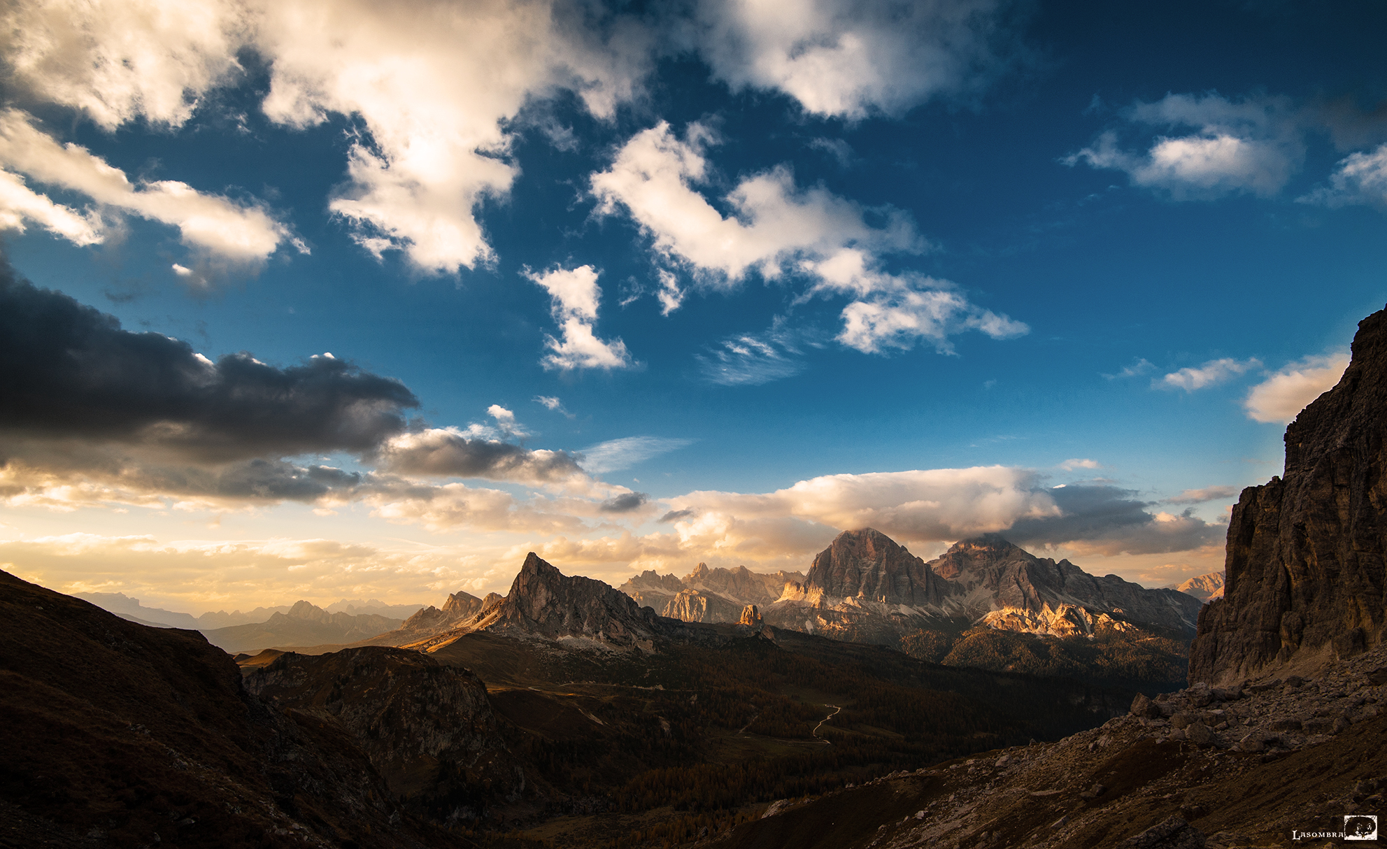 Passo Giau fotografato dai Lastoi de Formin