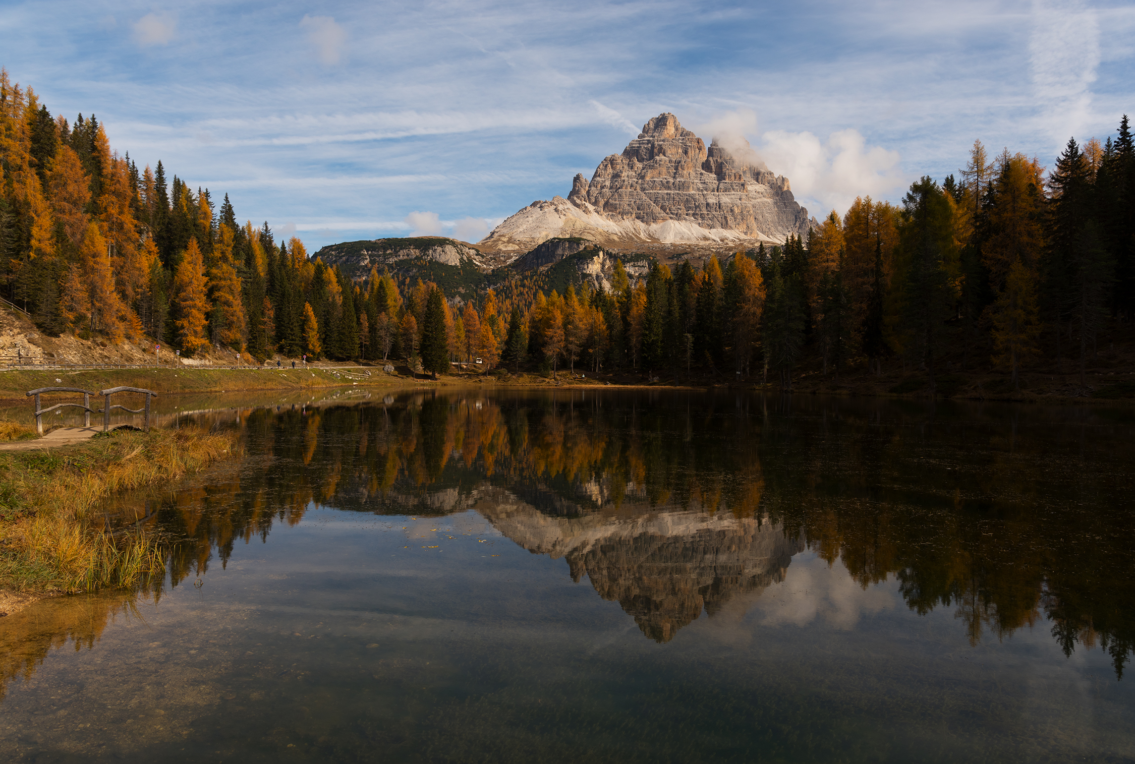 Three peaks south Side-from Lake Antorno