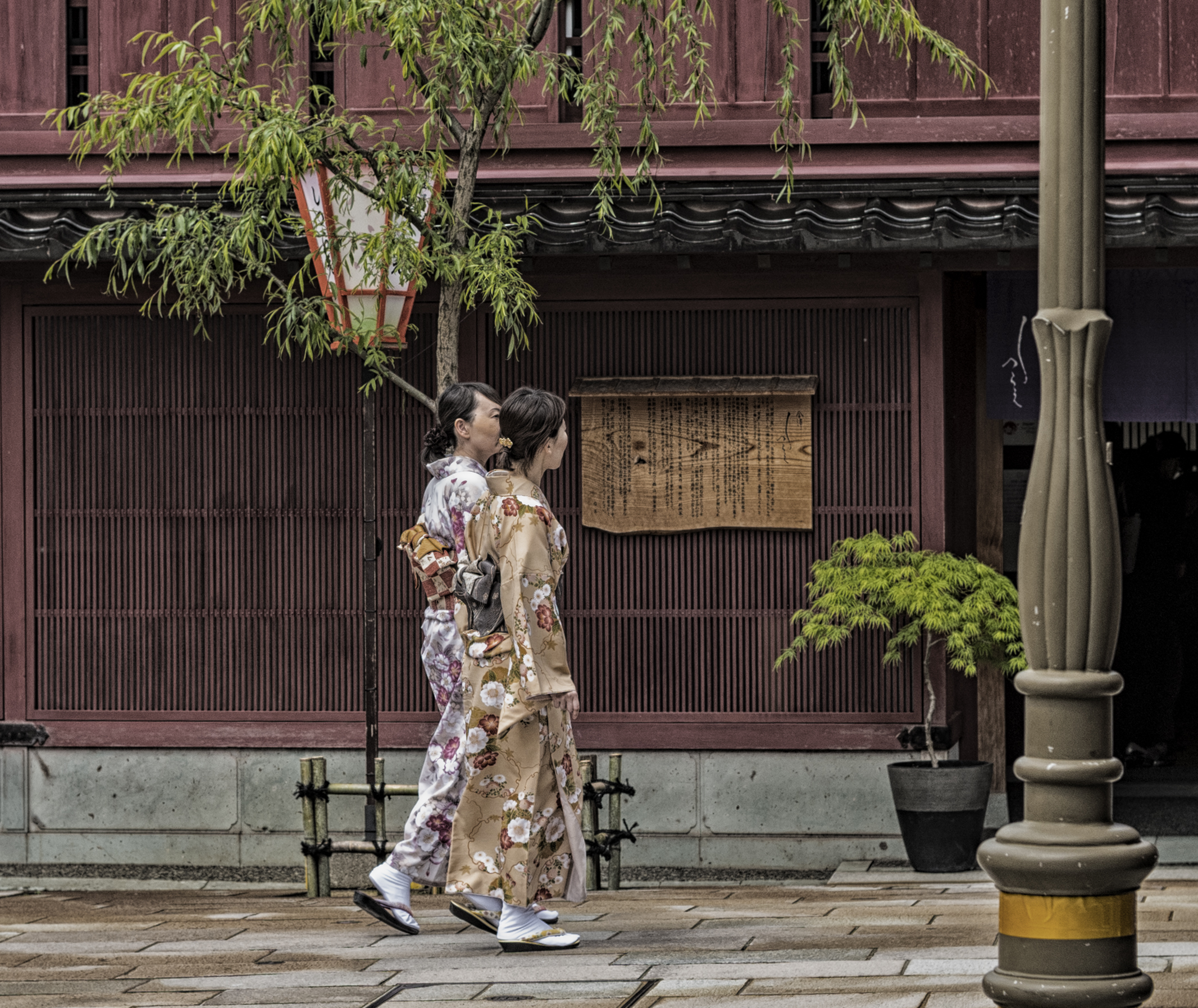 il quartiere tradizionale di kanazawa -giappone  -