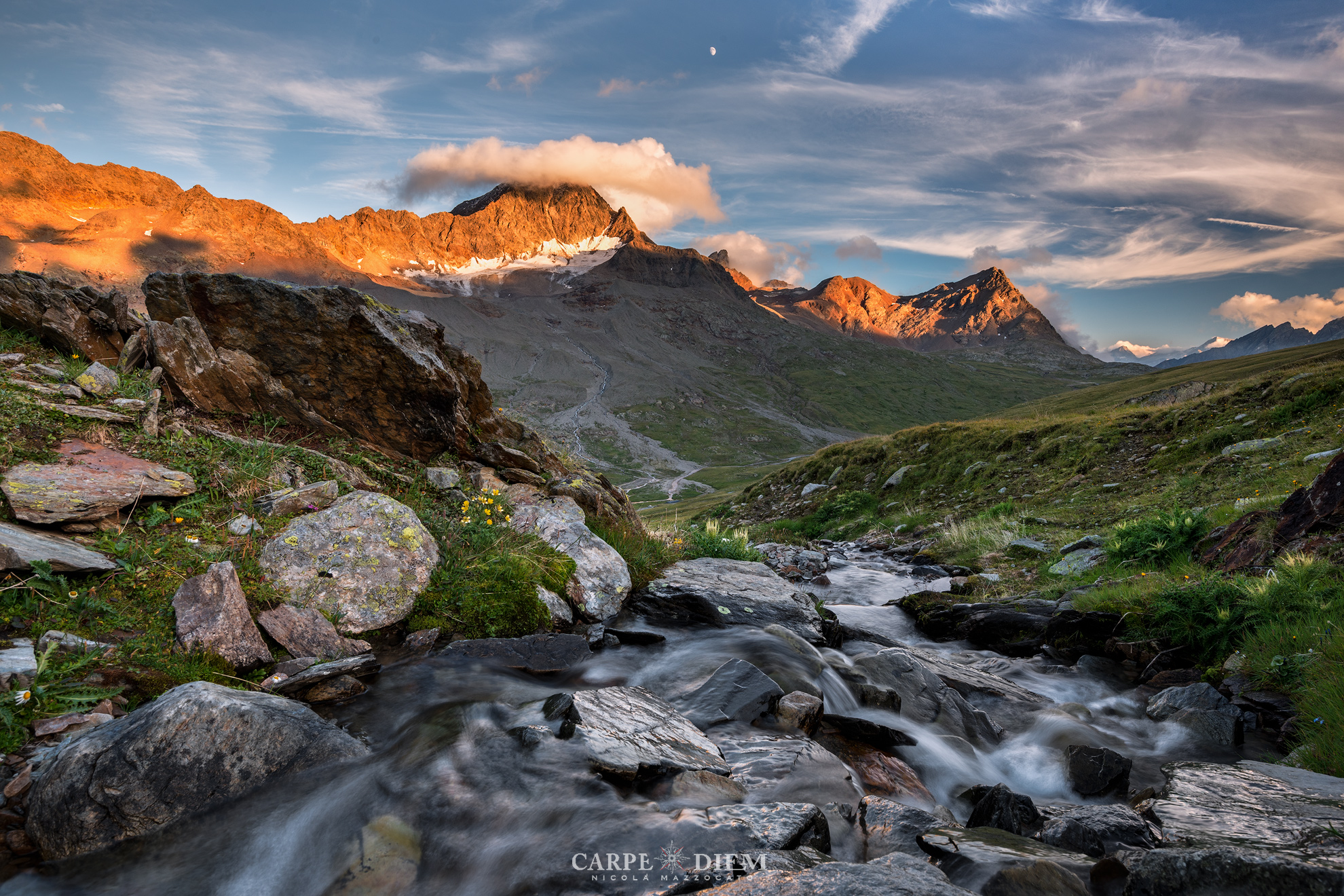 The last light on the Gavia pass