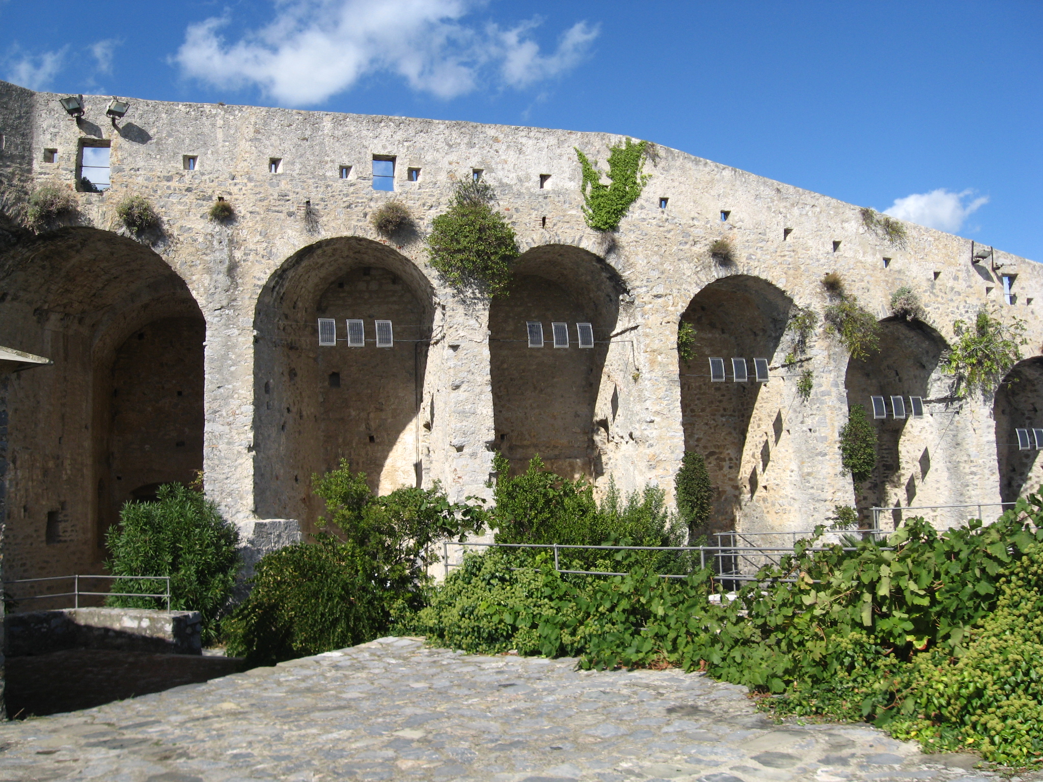 The interior of the castle