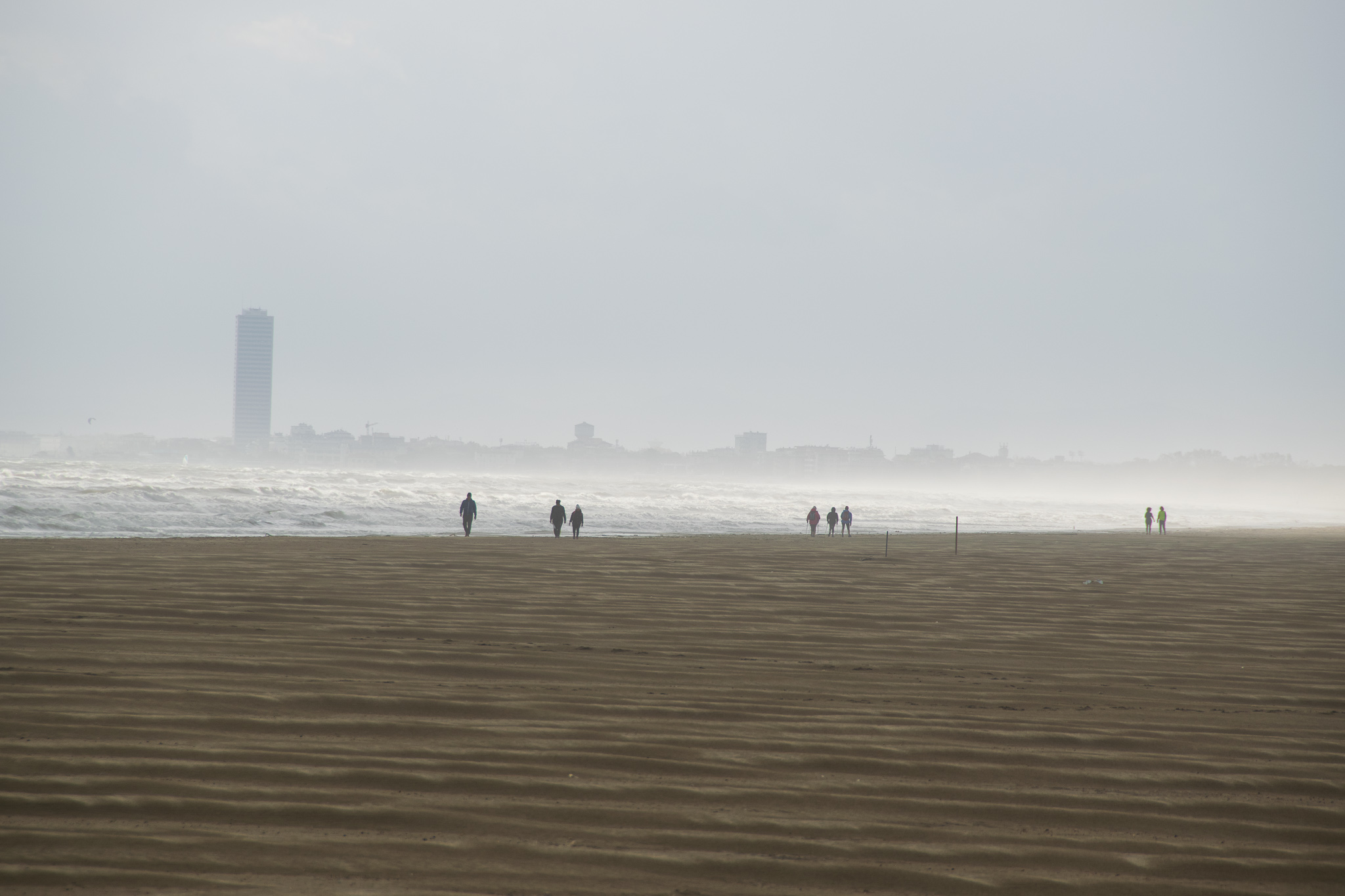 Cervia dopo la mareggiata