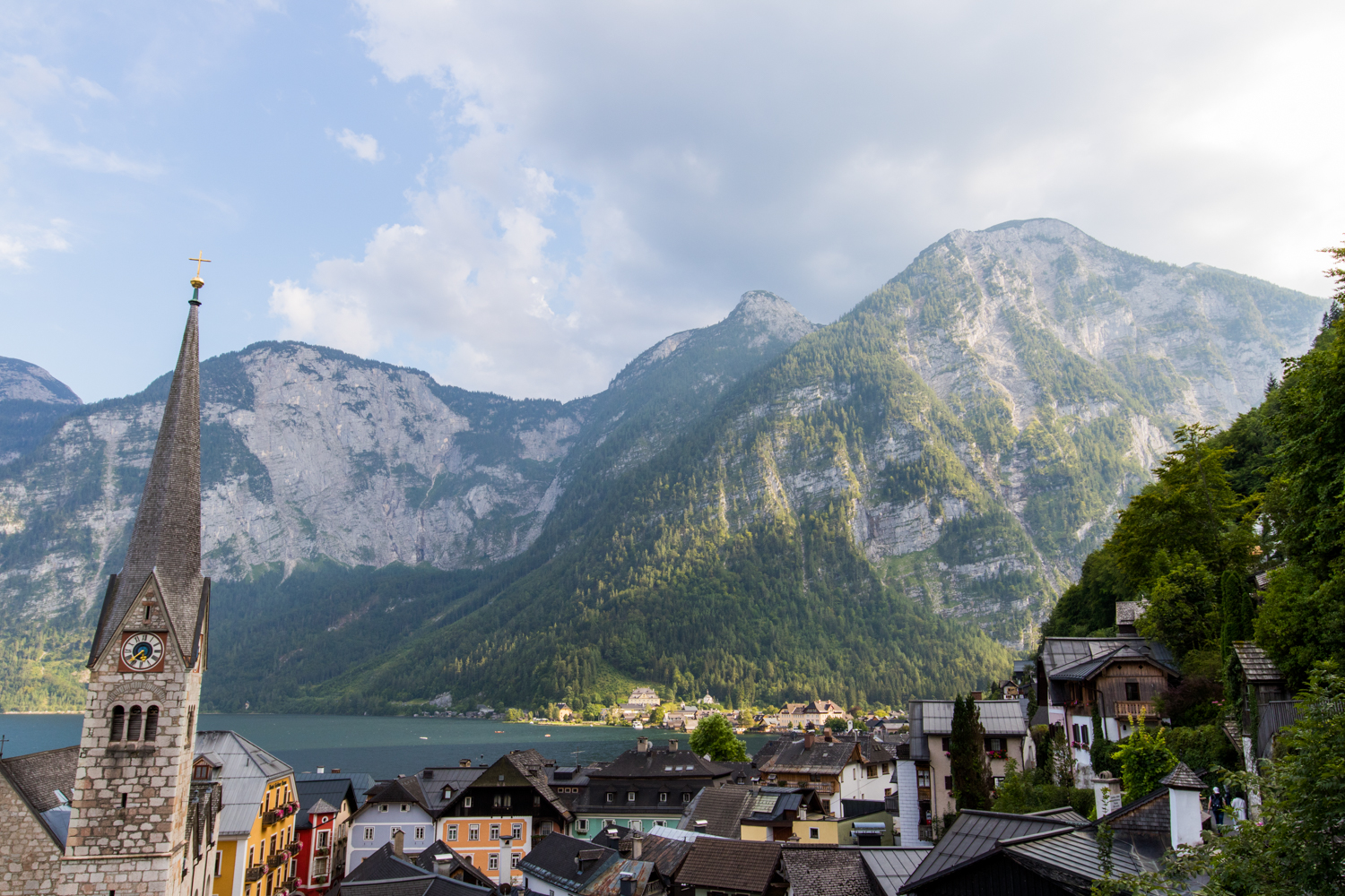 Hallstatt at sunset