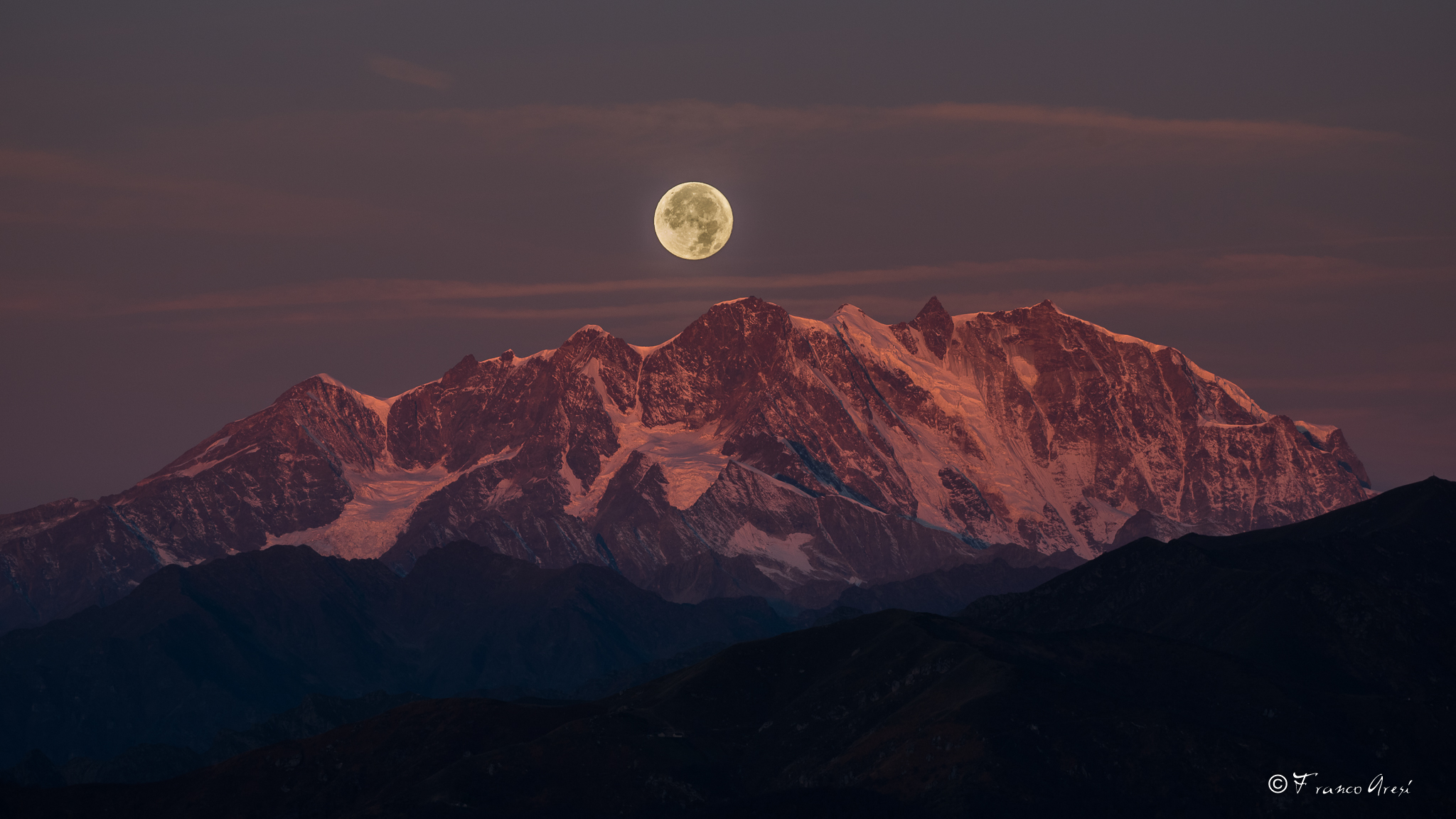 alba sul monte Rosa