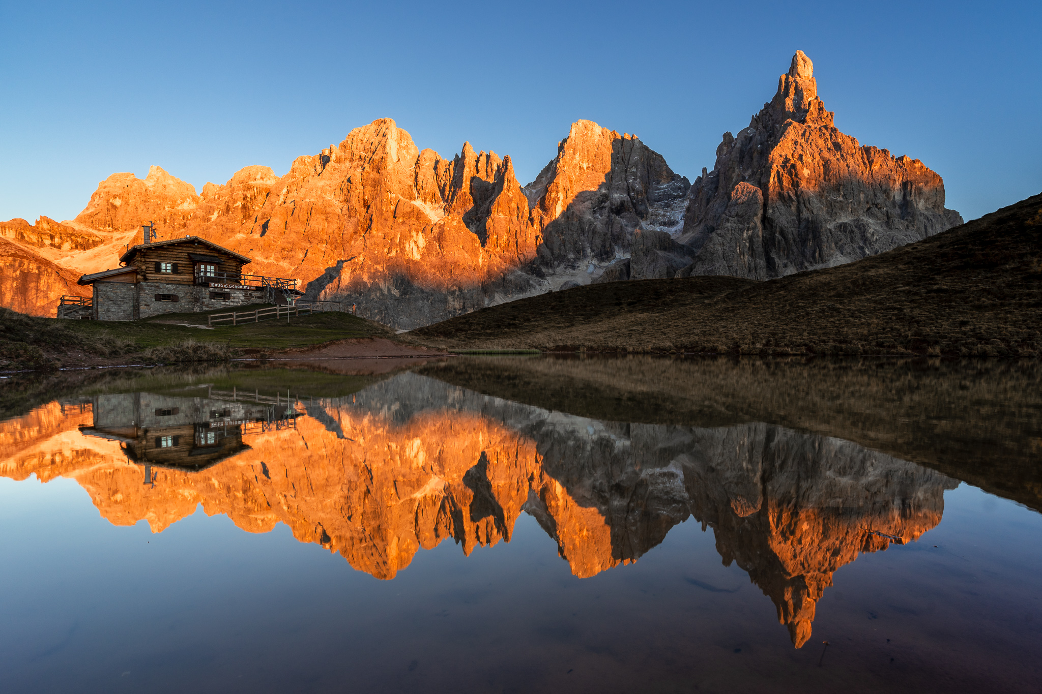 Baita Segantini and Pale di San Martino