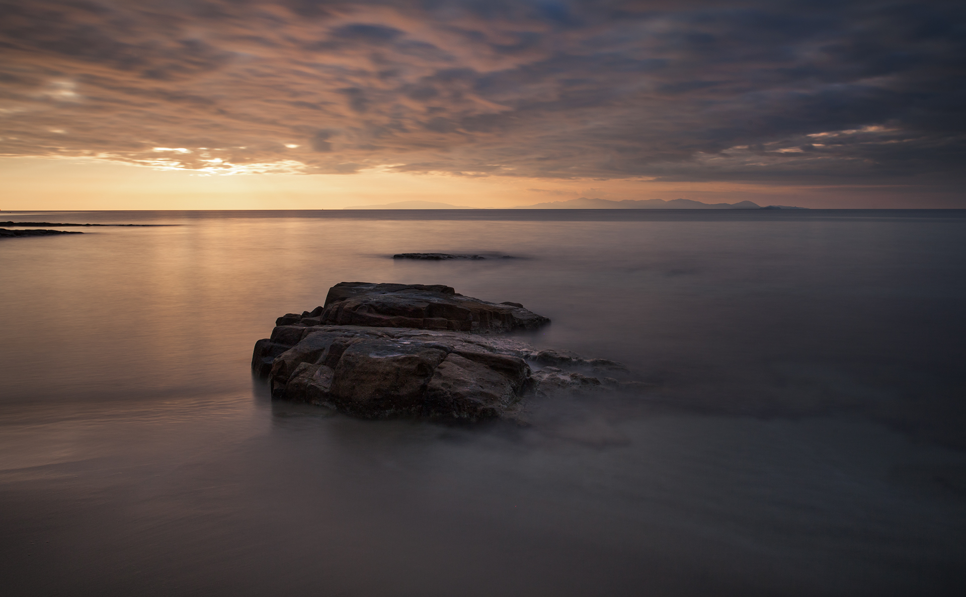 Island of Elba on the horizon