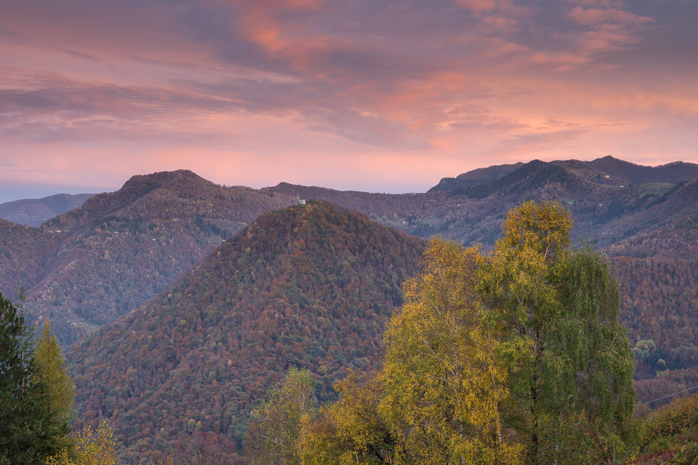 Sunset in Val D'intelvi