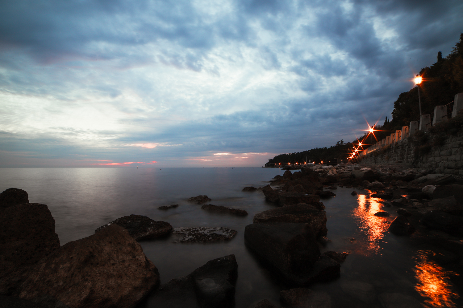 Trieste at Nightfall del Sole