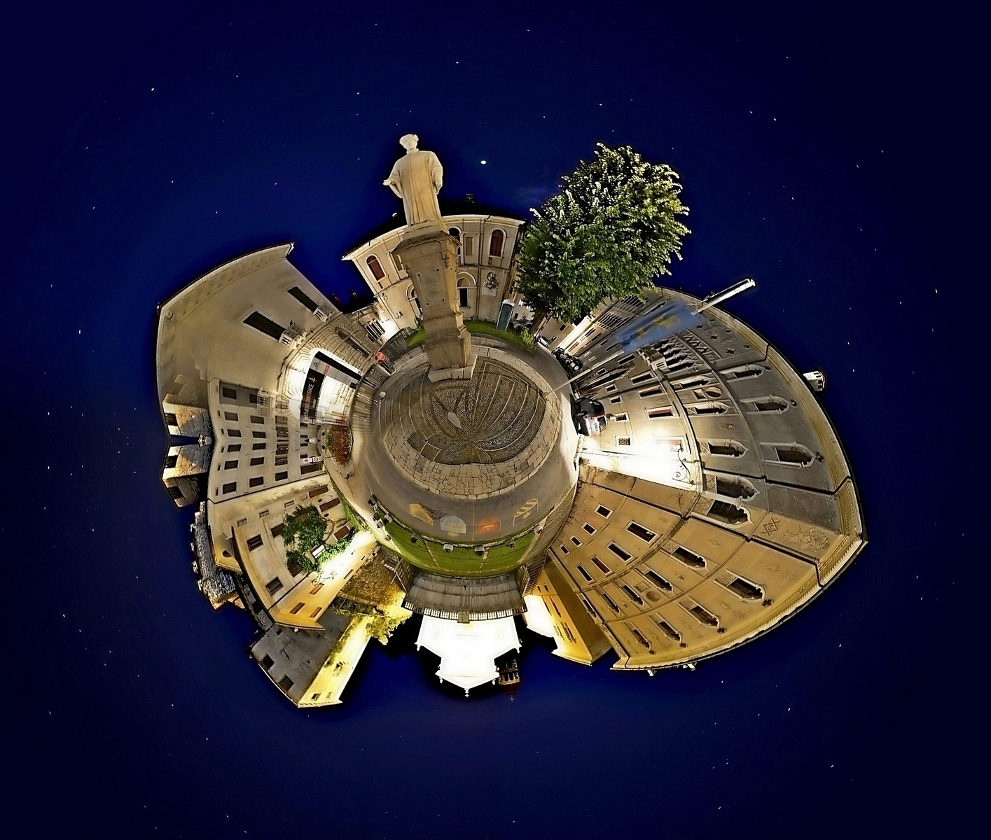 Piazza Maggiore di Feltre con PolarProjection