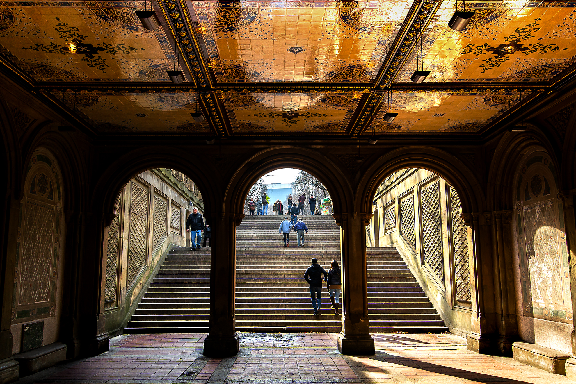 BETHESDA Terrace Arcade in Central Park