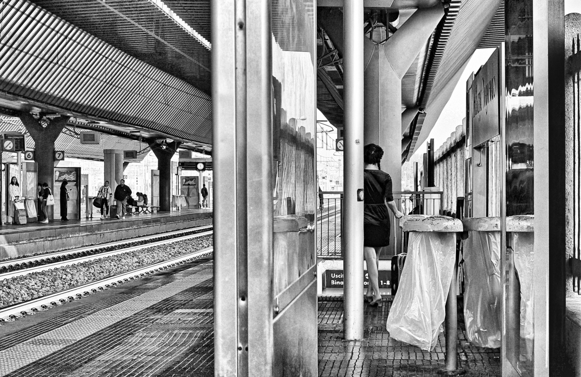 a quiet October day at the Rogoredo station