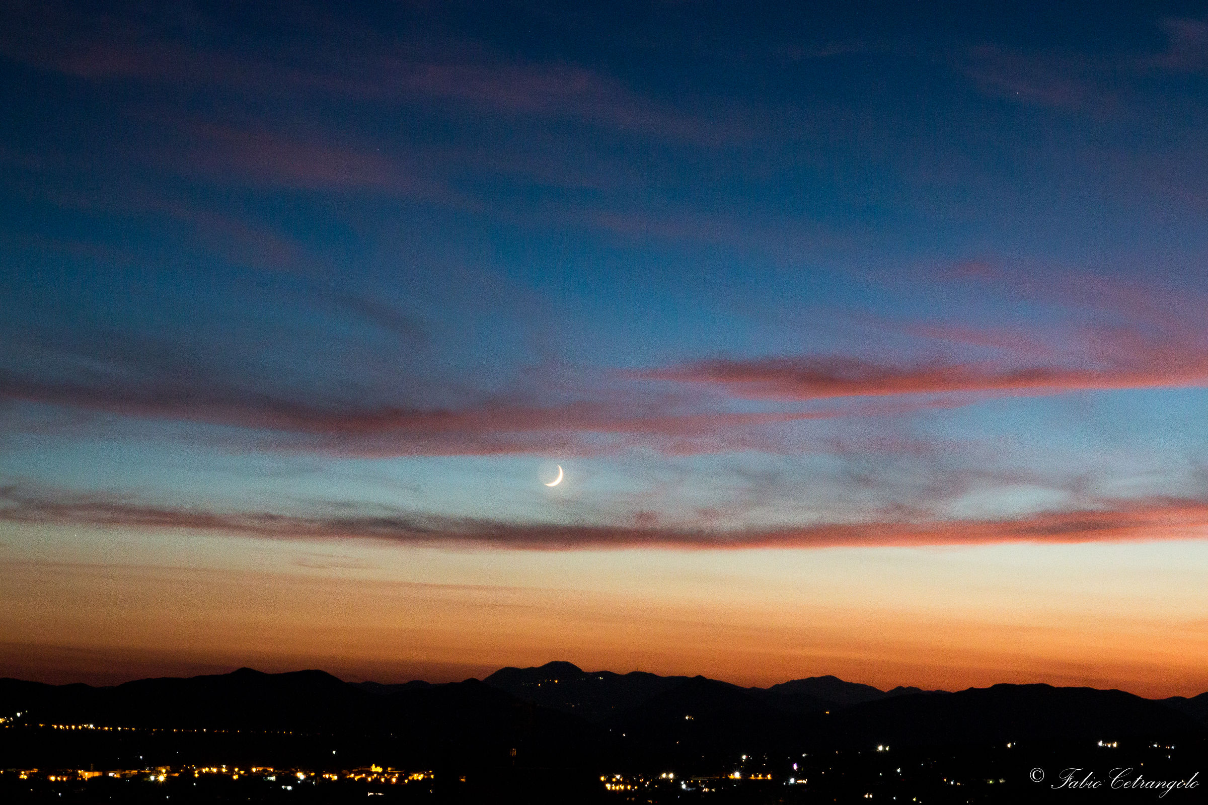 I left the light on.