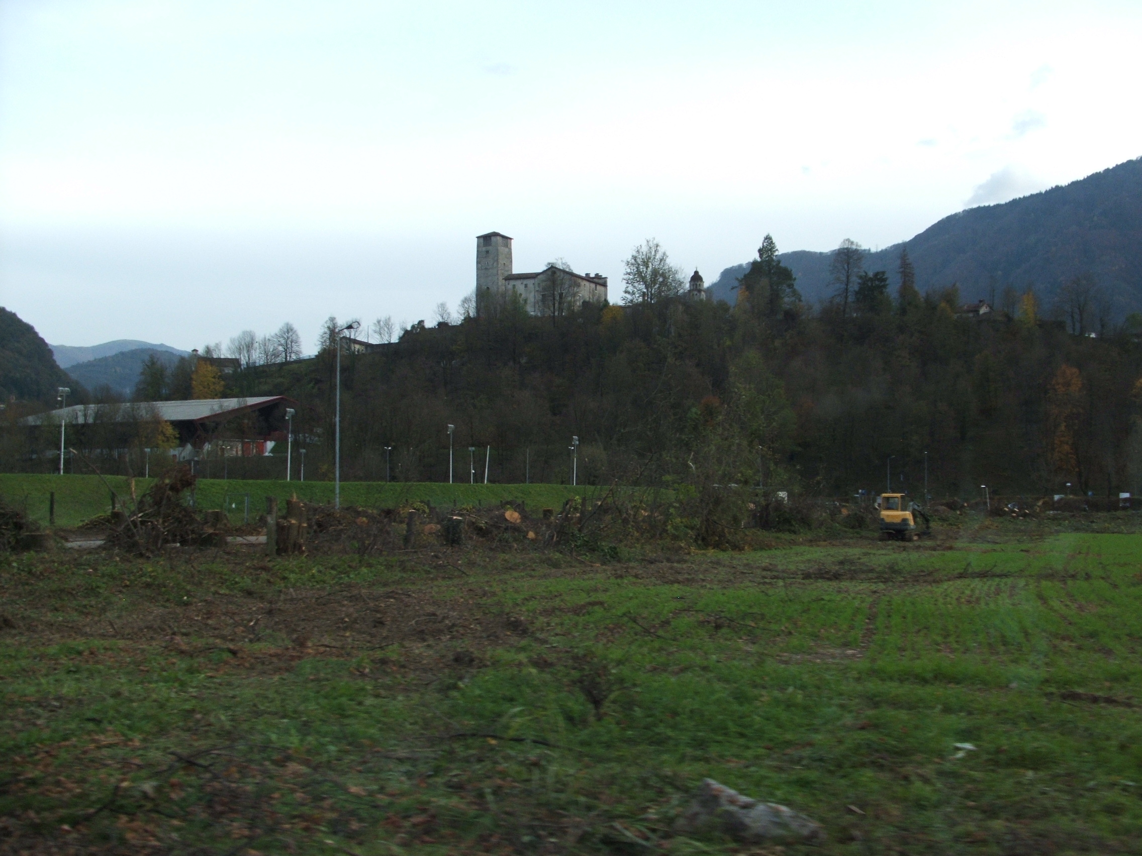Danni a Feltre vicino Ospedale.