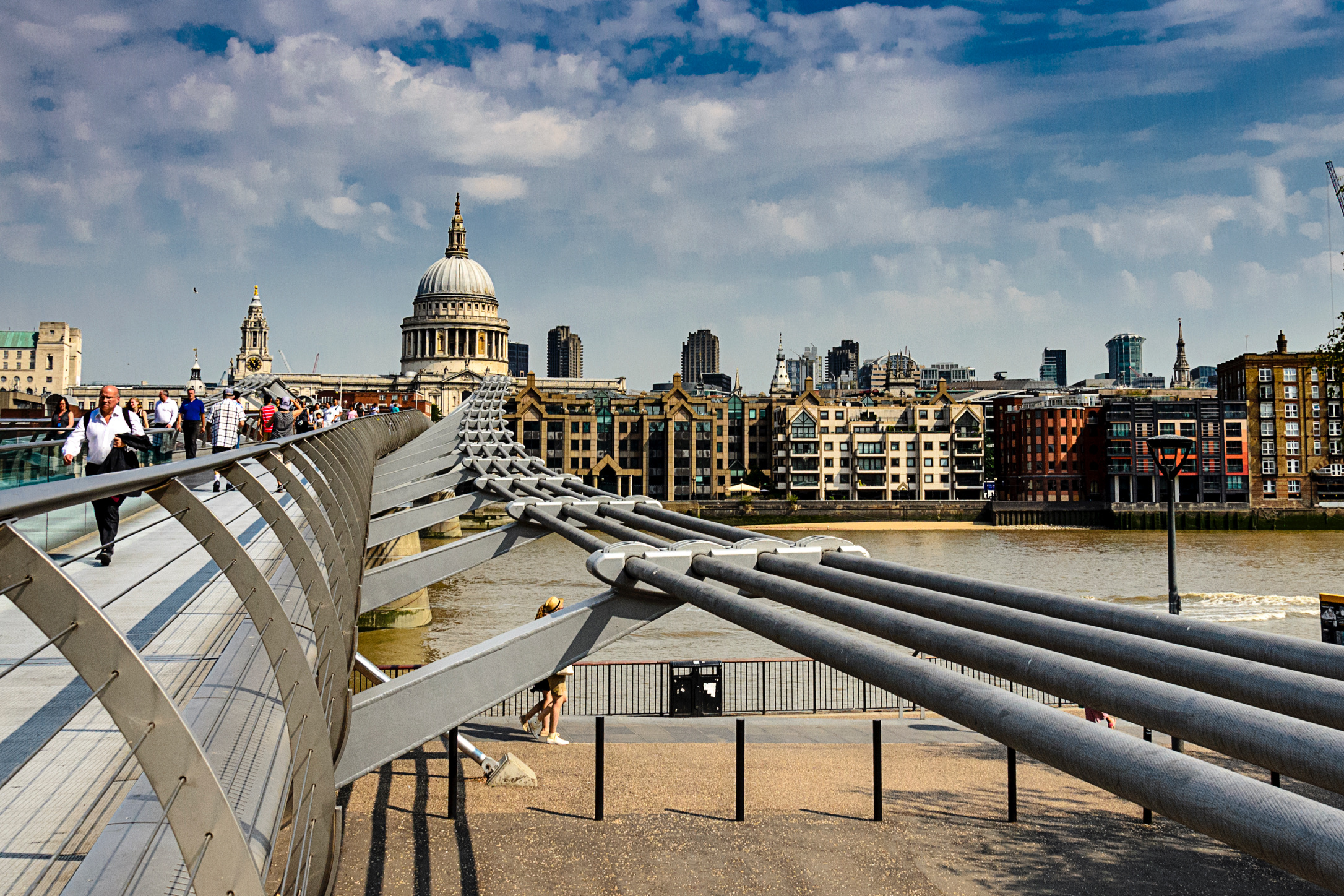 Millennium Bridge and Saint Paul Cathedral
