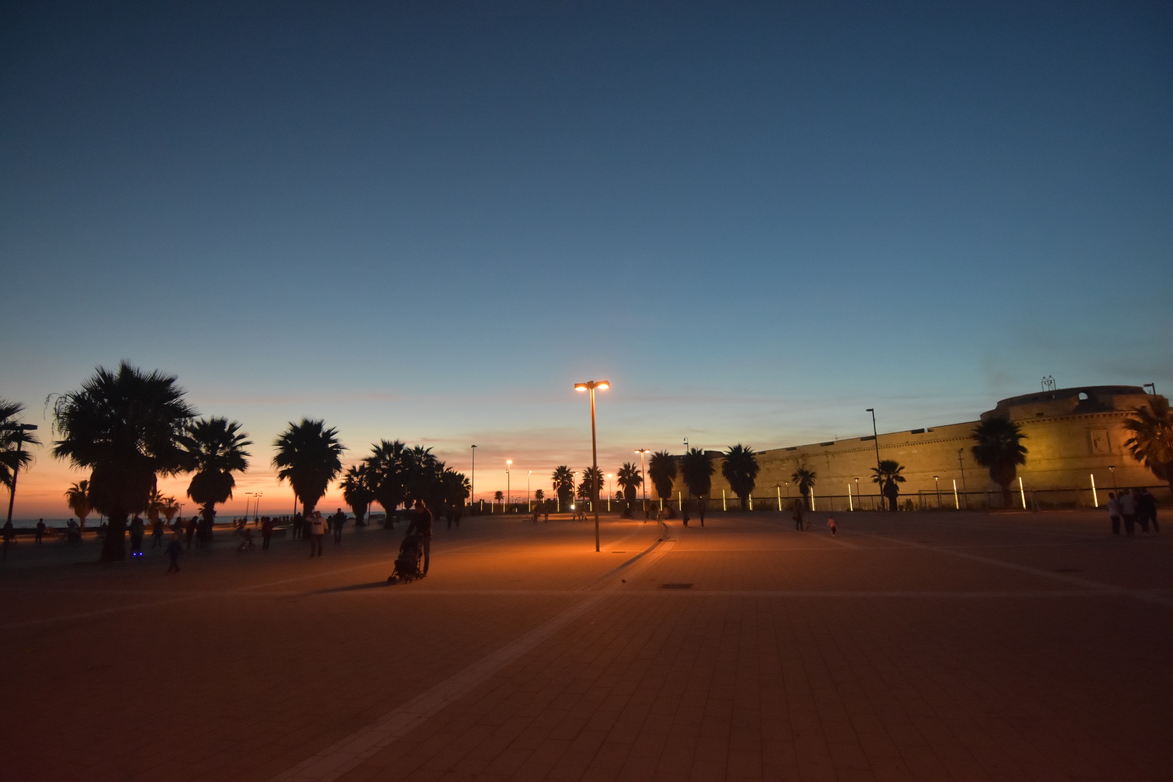 Civitavecchia al crepuscolo