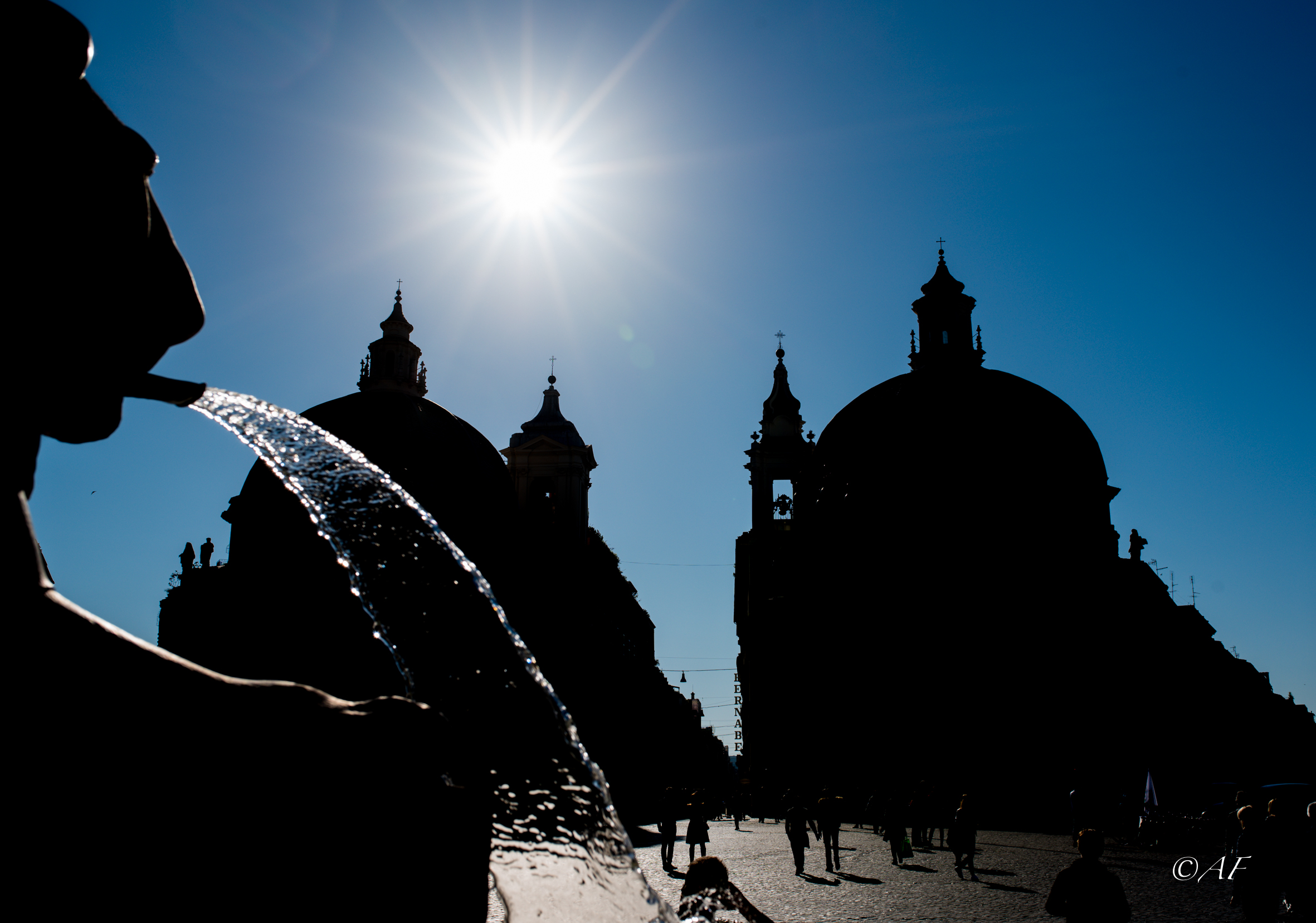 Piazza del Popolo...silhouette