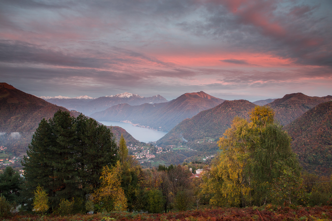 Sunset in Intelvi Valley 2