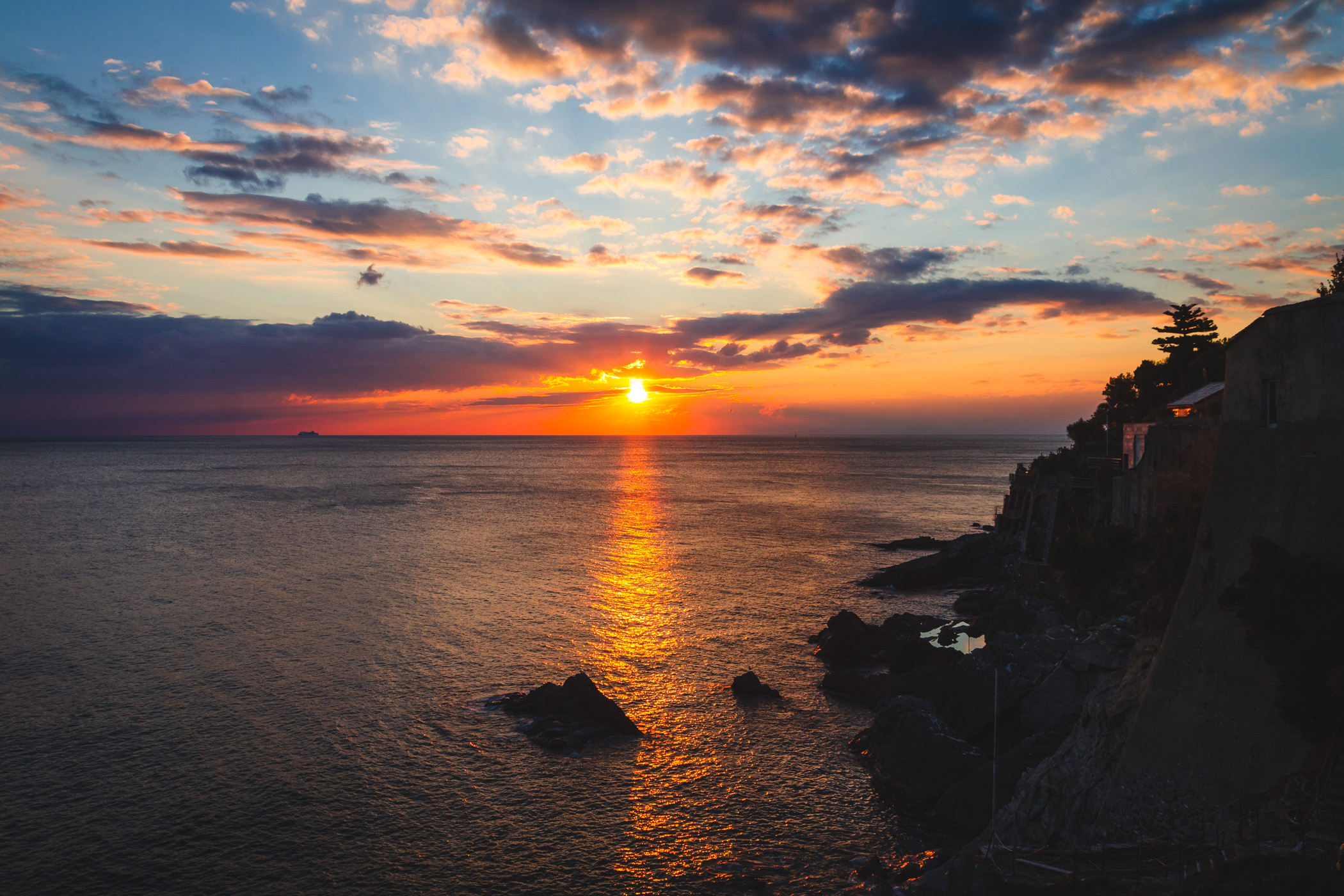 Tramonto a Bogliasco