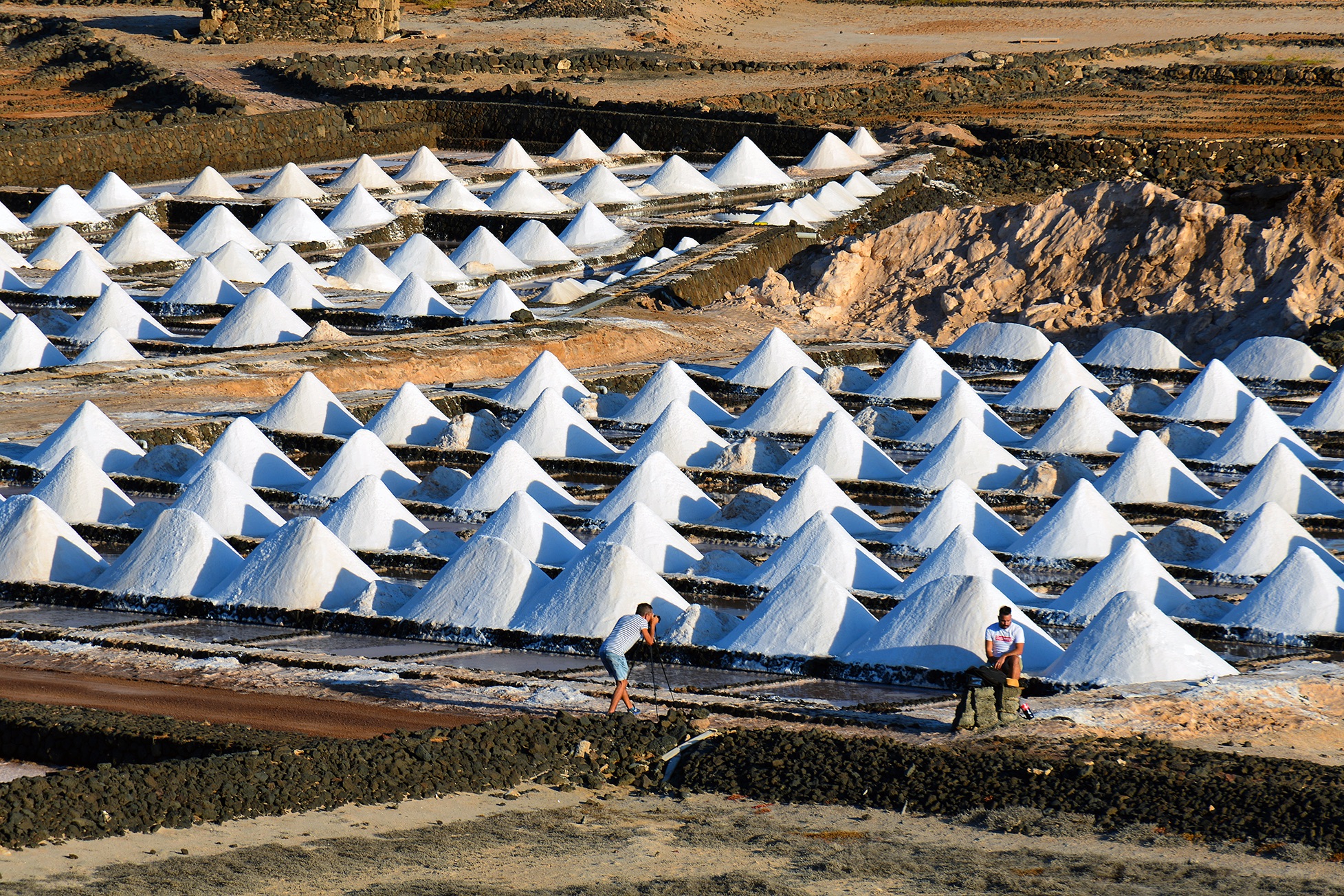 The salt flats in Lanzarote