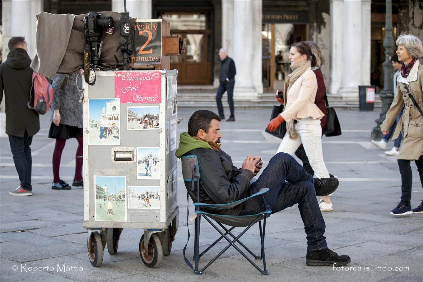 Man reading cellphone