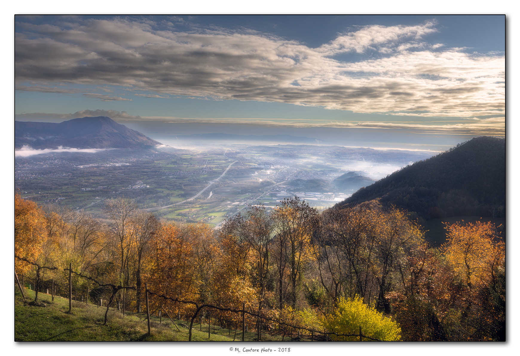 Atmosfera magica nella Valle di Susa verso Torino