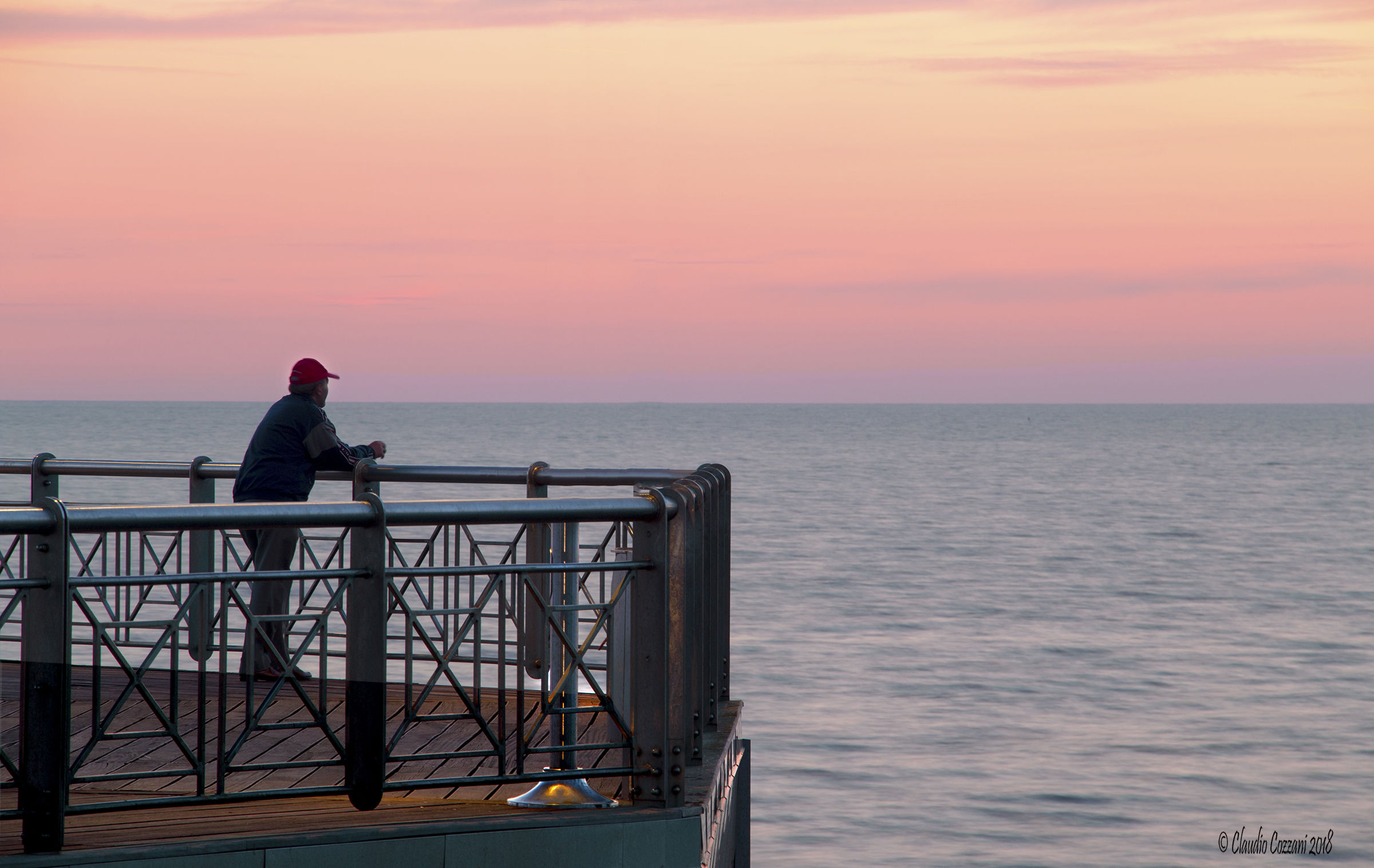 il mare calmo della sera