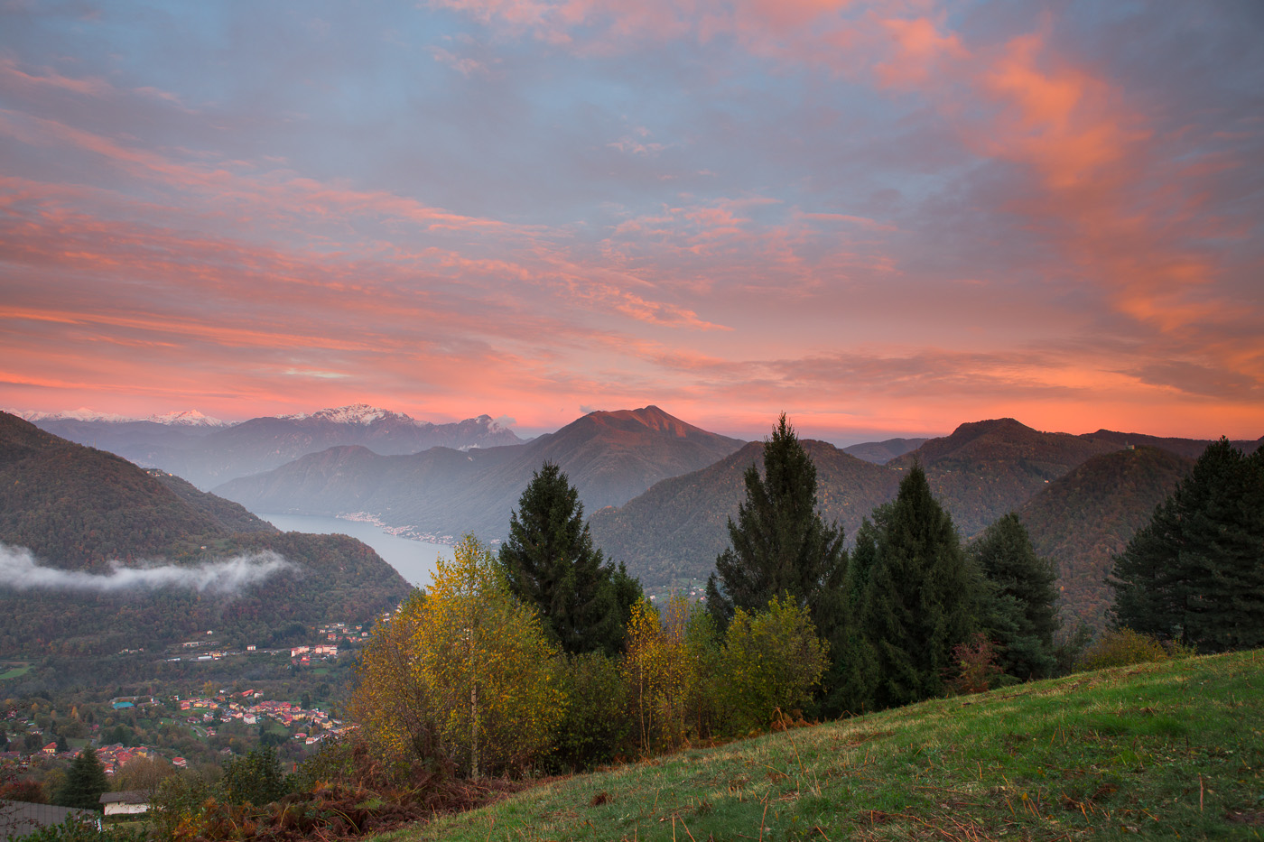Sunset in the Intelvi Valley 3