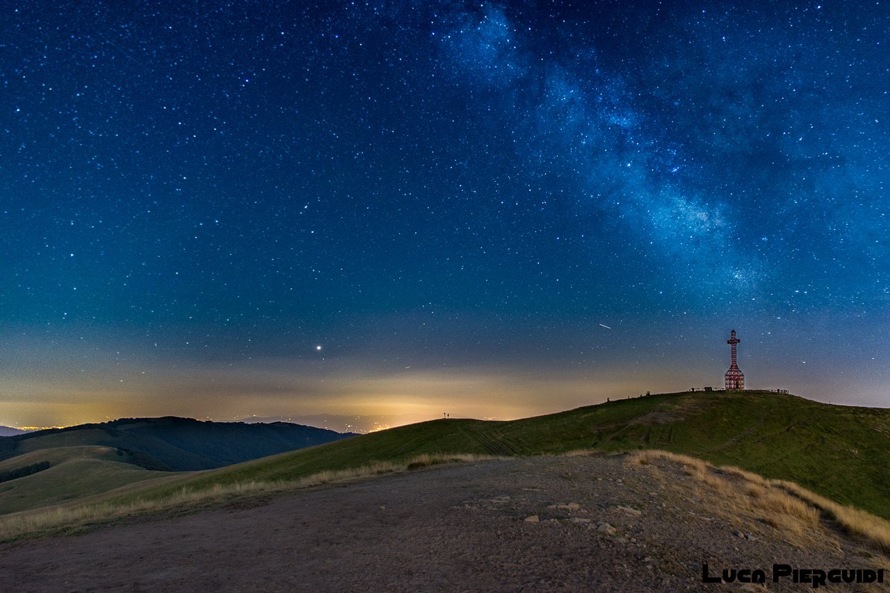 La via lattea in Pratomagno