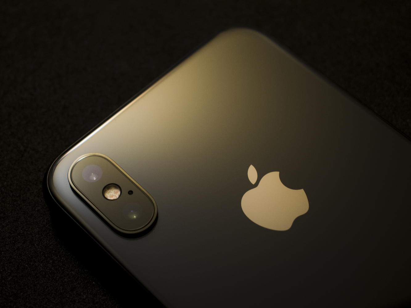 Dark iPhone in Gold