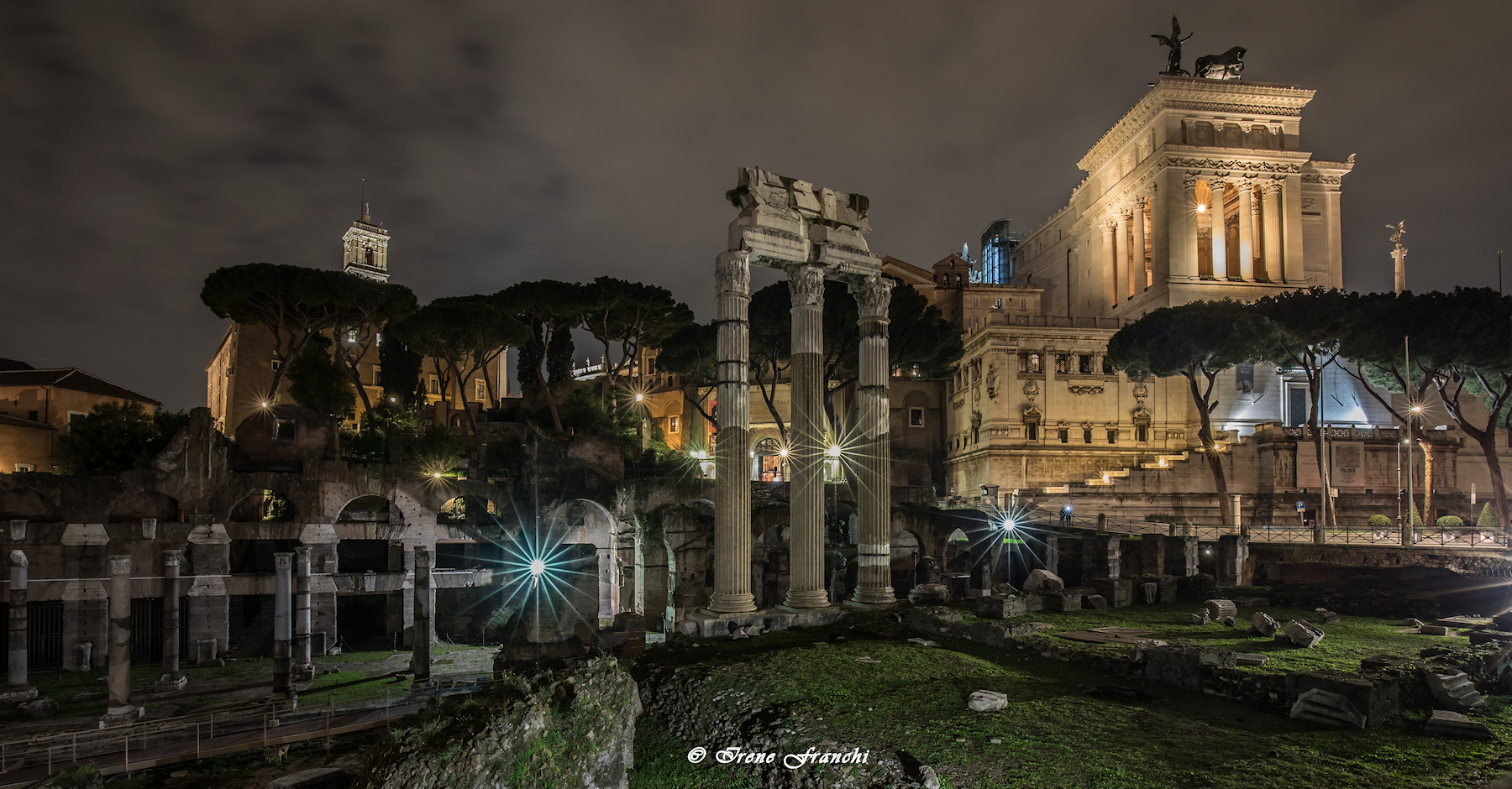 luci e stelle ai fori imperiali