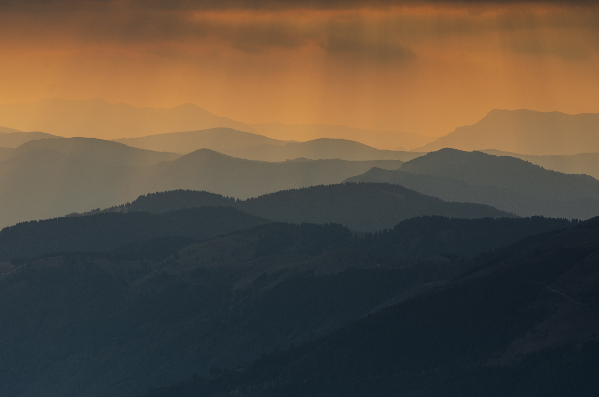 "Towards the horizon"