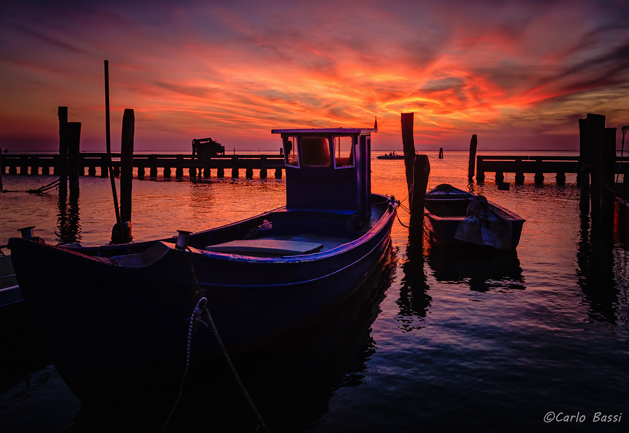 Un tramonto a Pellestrina