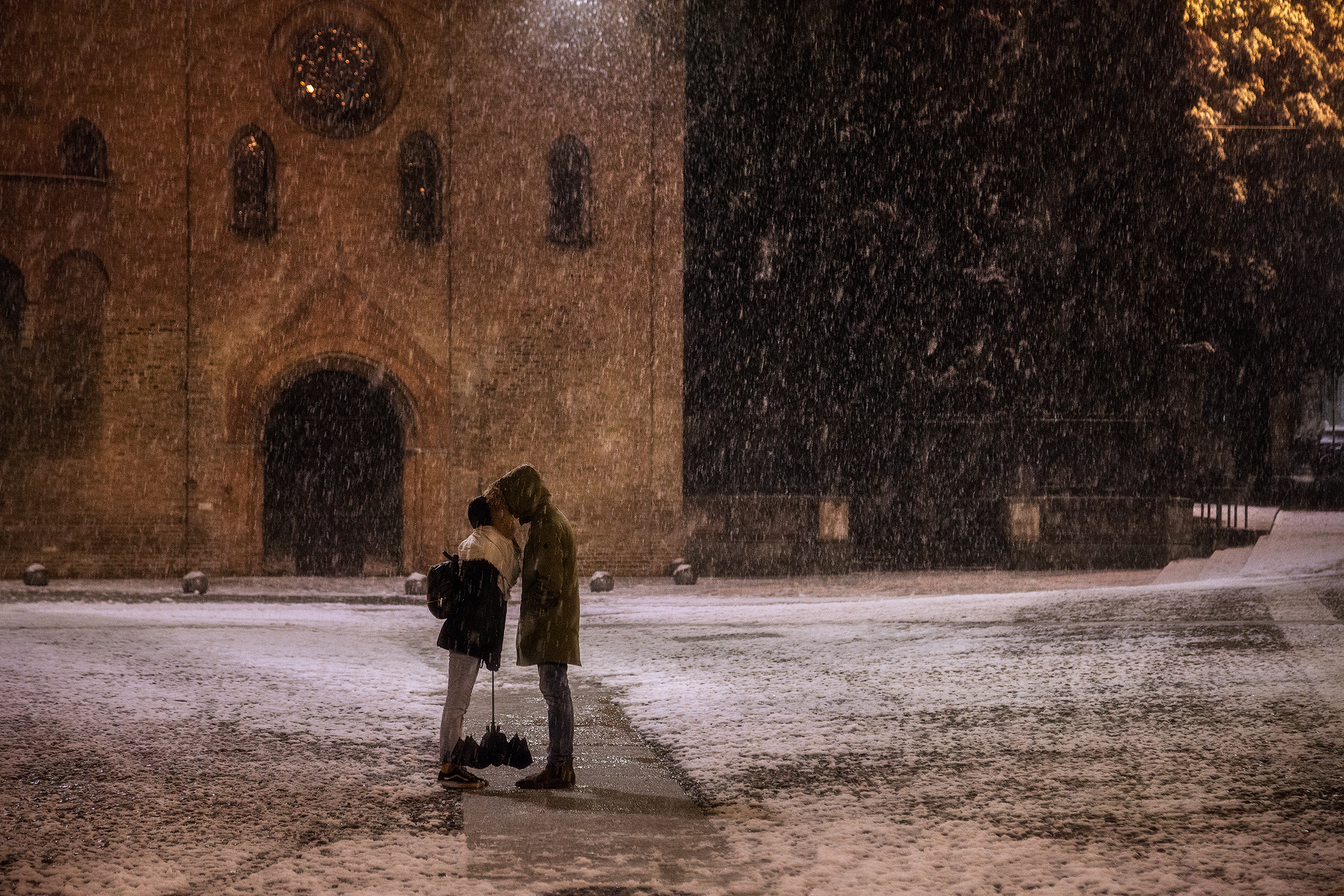 To ask us for a kiss...