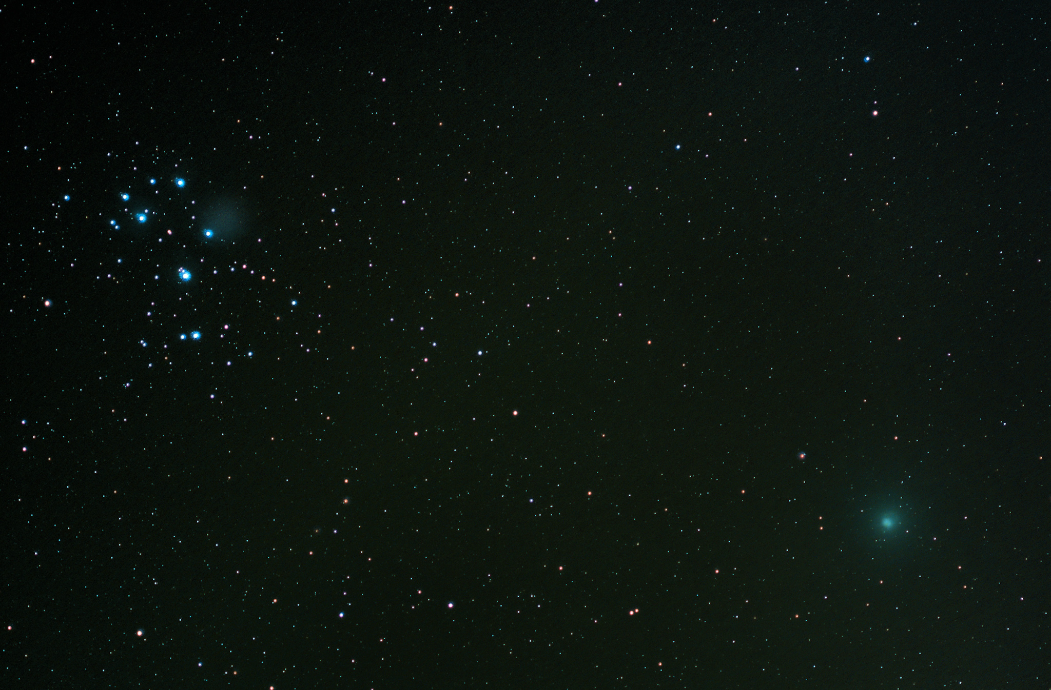 M45 & 46p/Wirtanen